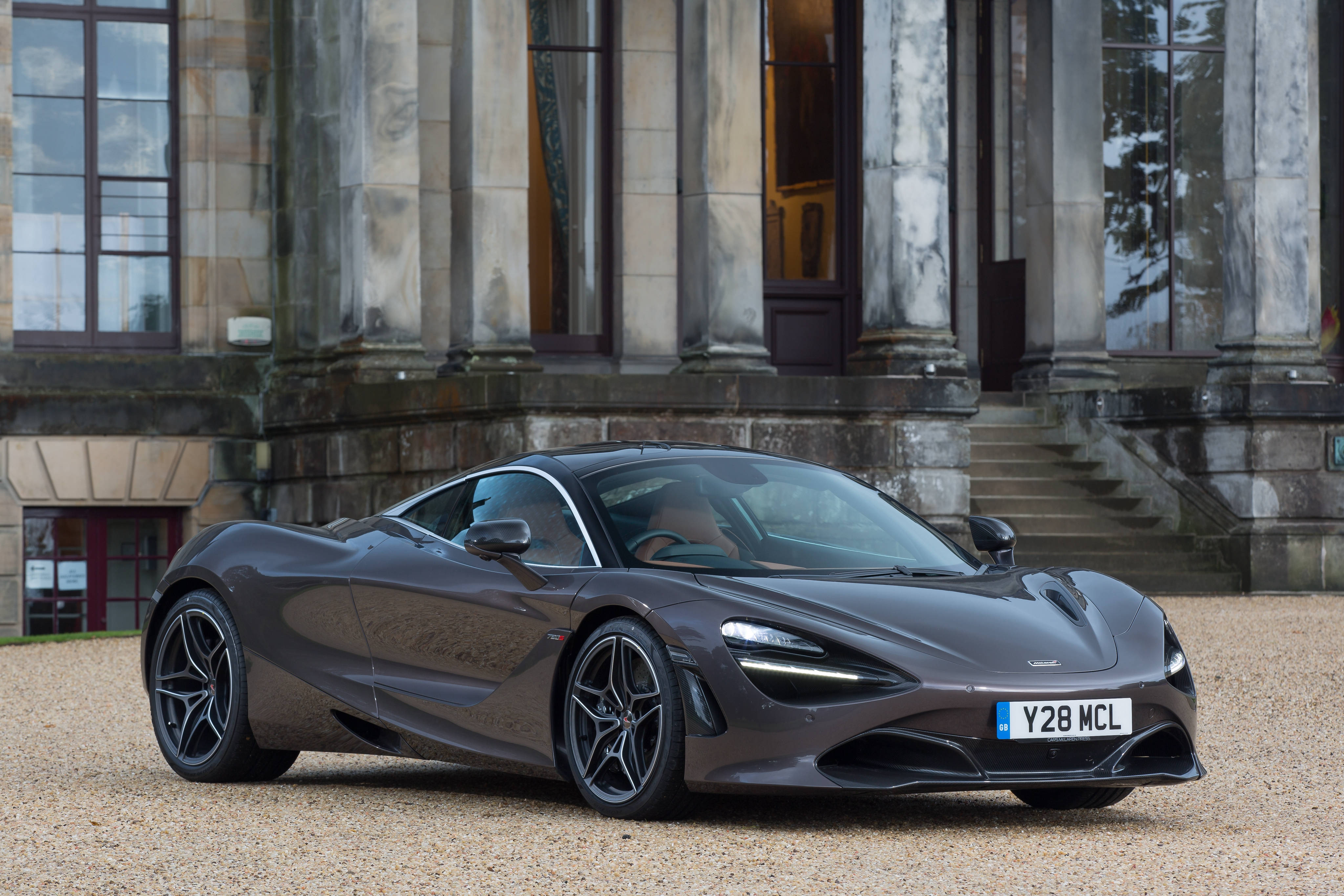 Mclaren 720s, Dark Chrome, matte gray, 4K Desktop Wallpaper