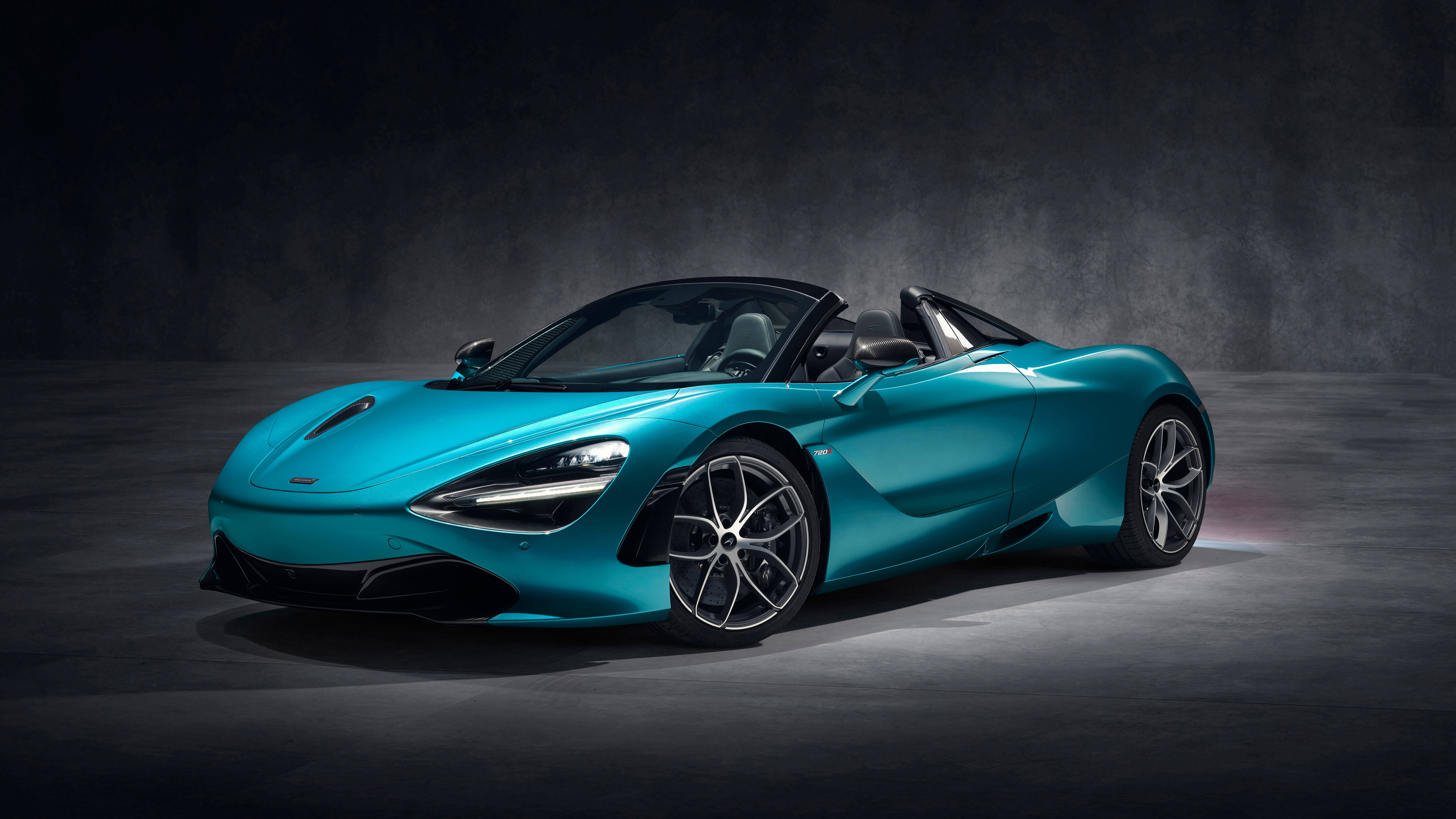 McLaren 720S, Teal, Spider, 8K Desktop Wallpaper