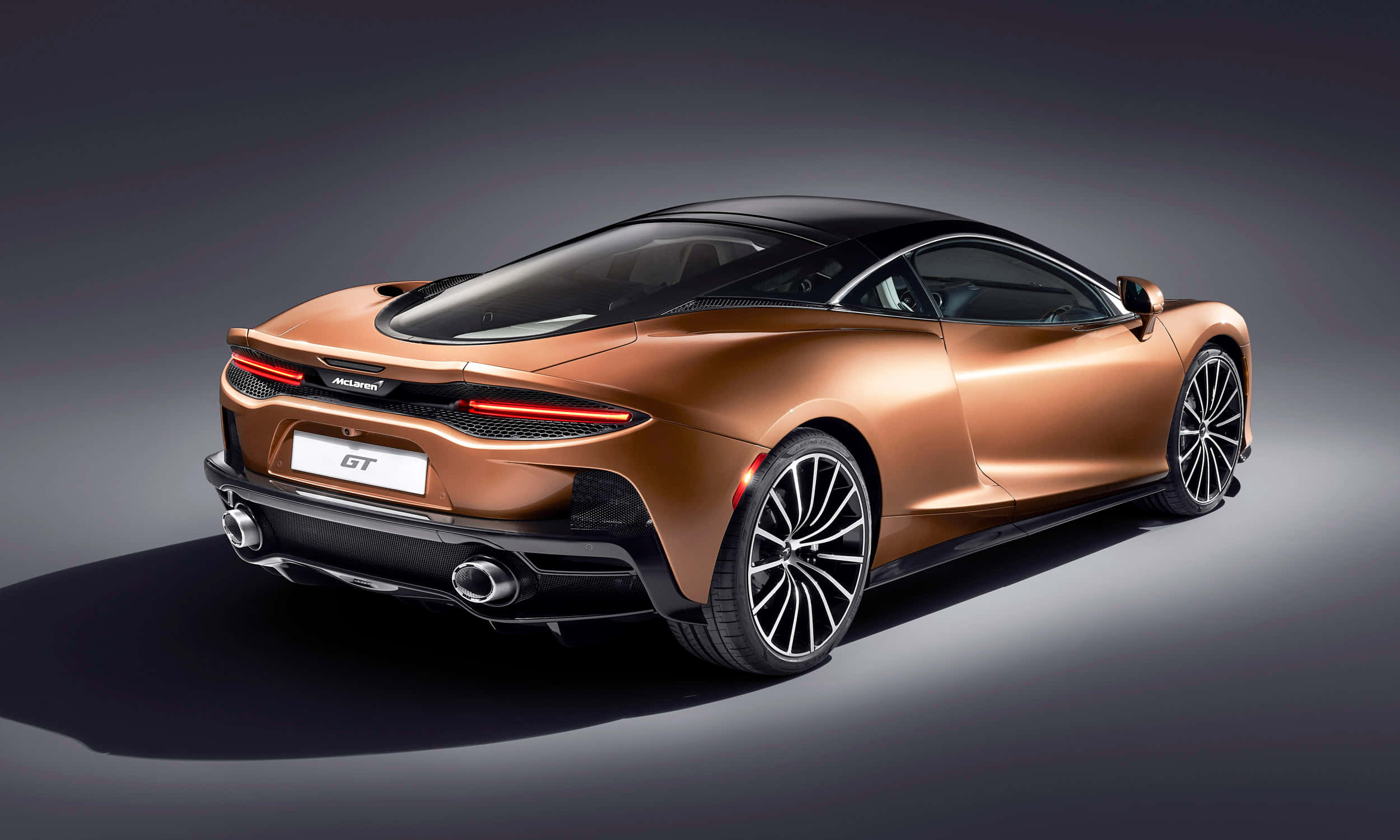 McLaren GT, bronze, black roof, Full HD Desktop Wallpaper