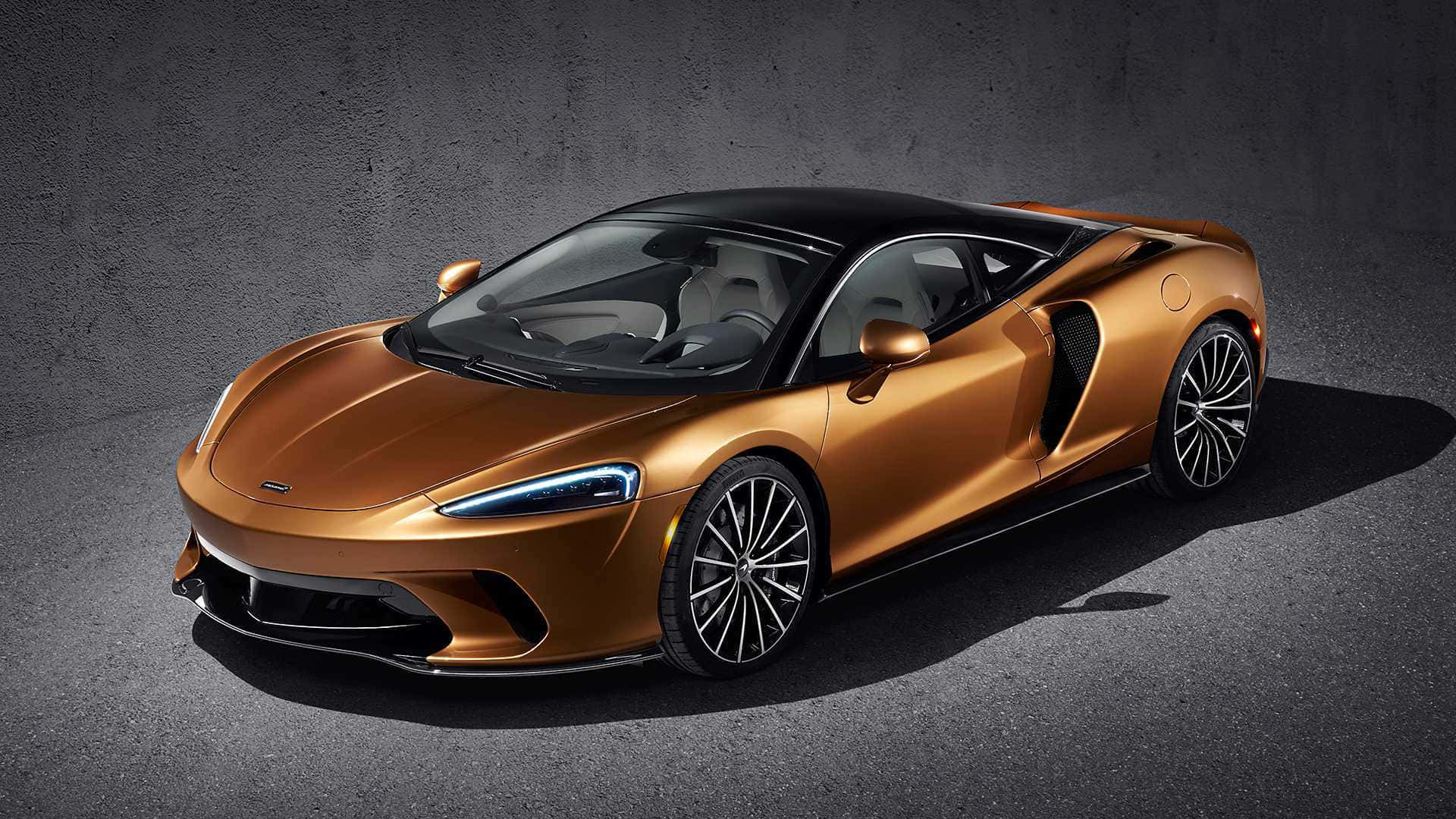 McLaren GT, copper, black accents, Full HD Desktop Wallpaper