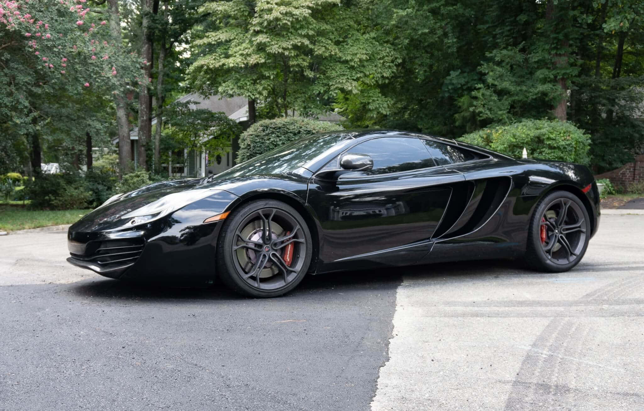McLaren MP4-12C, sleek black, daylight, Full HD Desktop Wallpaper