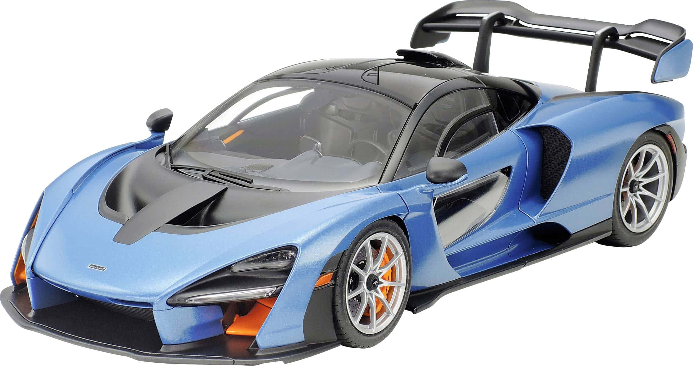McLaren Senna, blue, black, Full HD Desktop Wallpaper