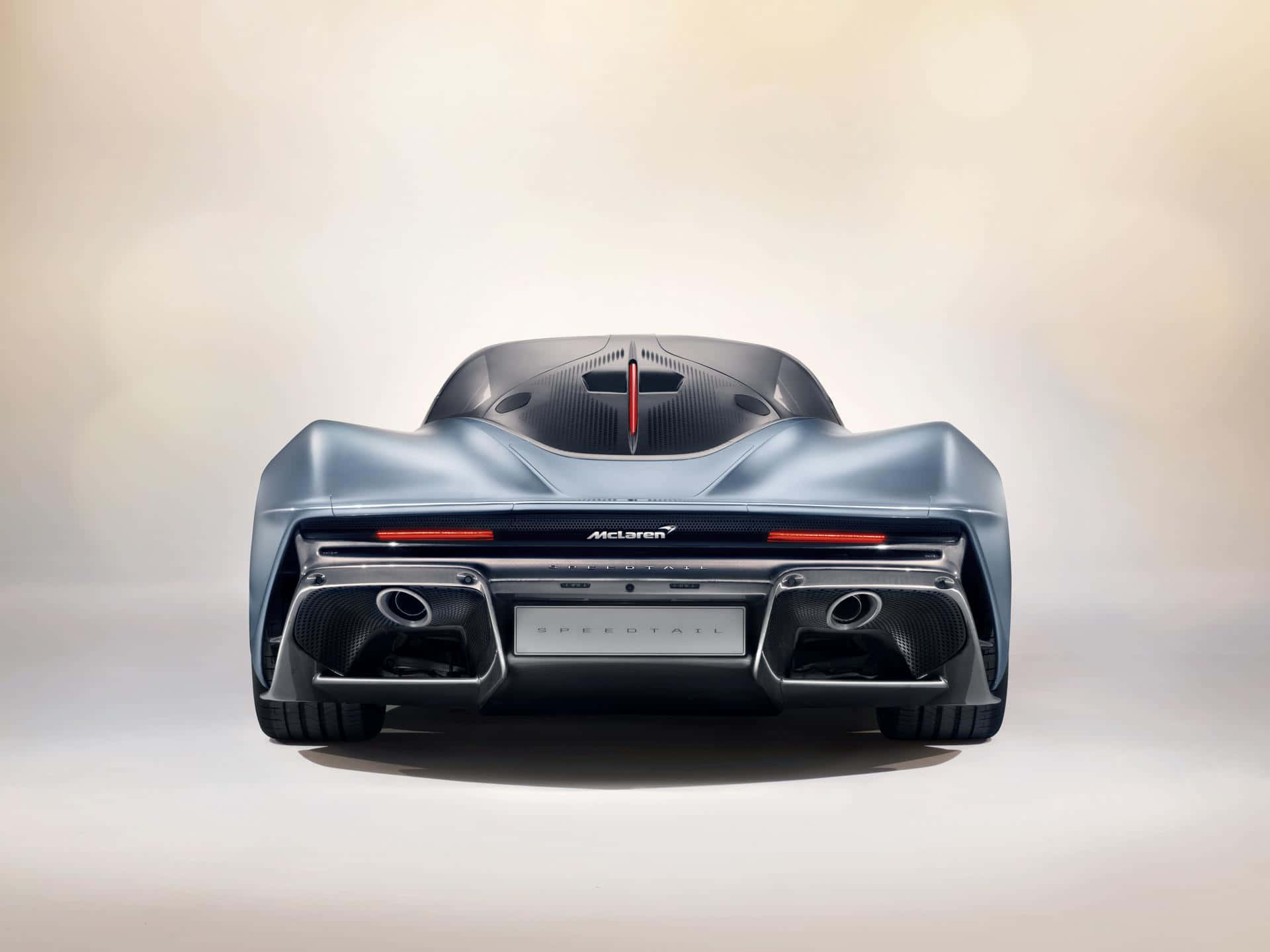 McLaren Speedtail, matte blue, rear view, Full HD Desktop Wallpaper