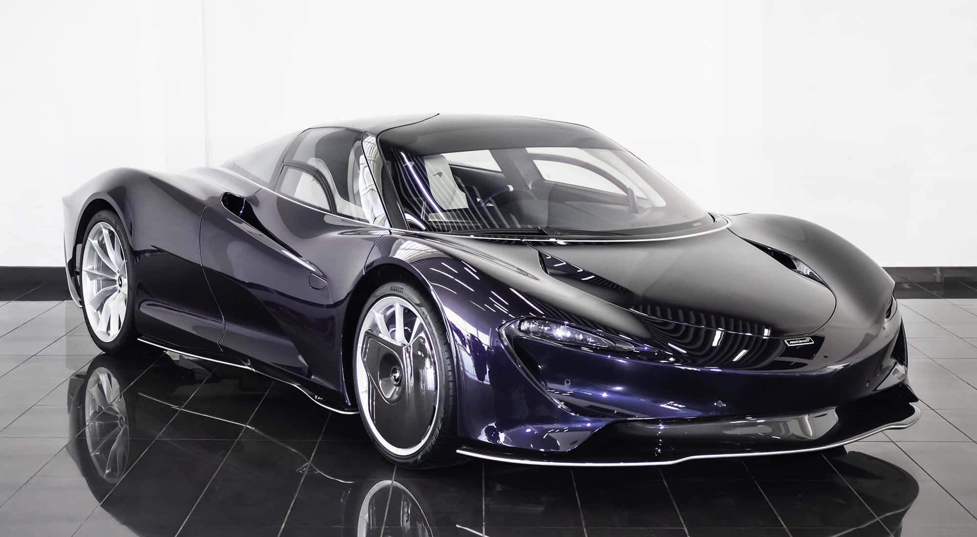 McLaren Speedtail, dark purple, sharp aerodynamic lines, Full HD Desktop Wallpaper