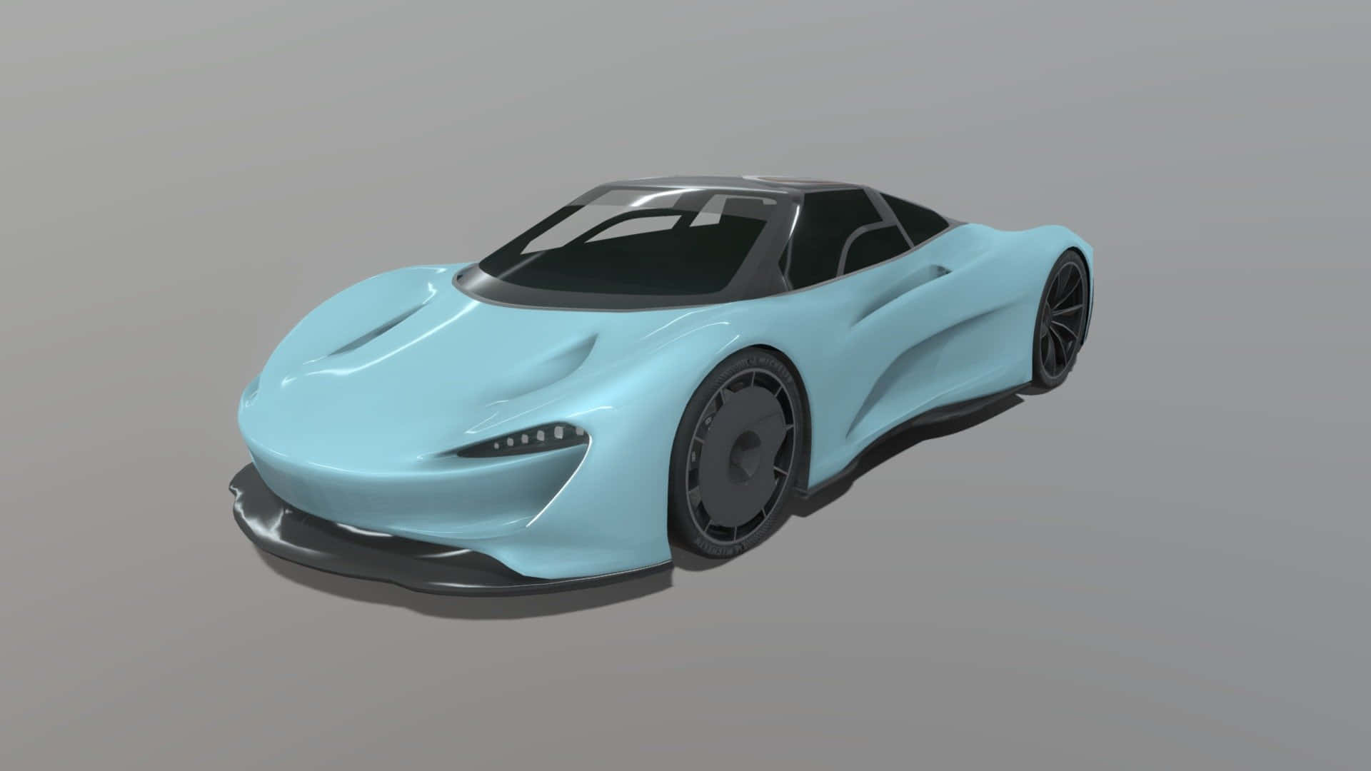 Mclaren Speedtail, light blue, black accents, Full HD Desktop Wallpaper