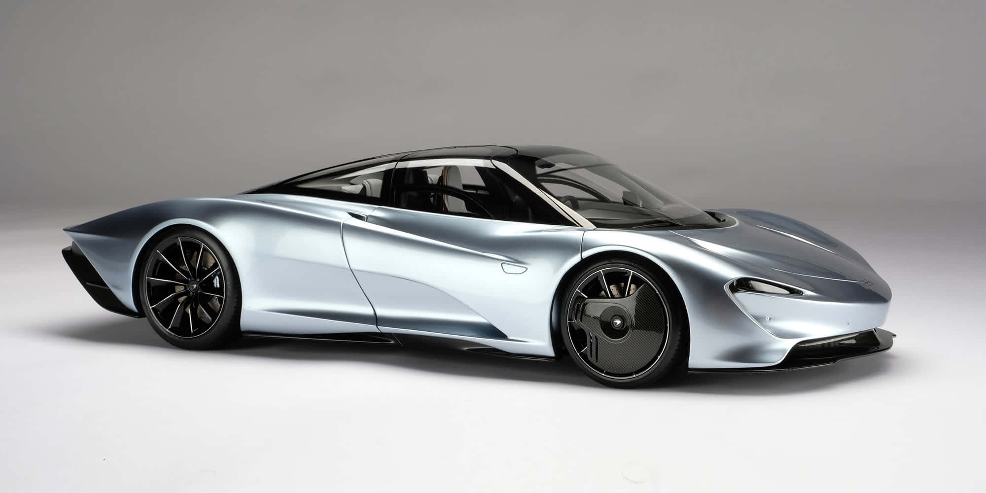 McLaren Speedtail, silver, black accents, Full HD Desktop Wallpaper