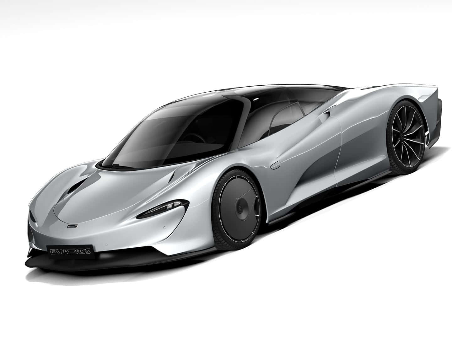 McLaren Speedtail, silver, black accents, HD Desktop Wallpaper