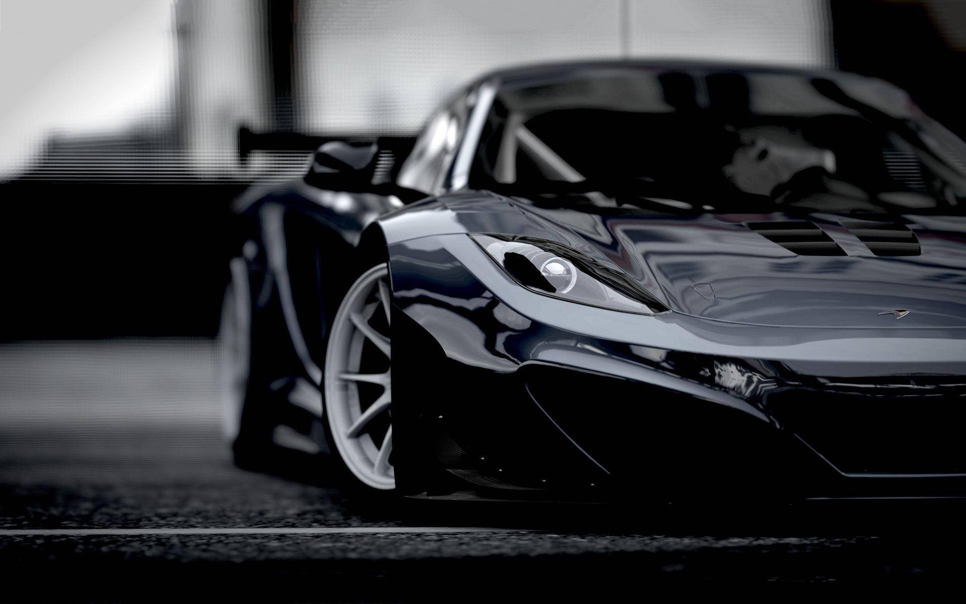 McLaren, 620R Coupe, black, Full HD Desktop Wallpaper