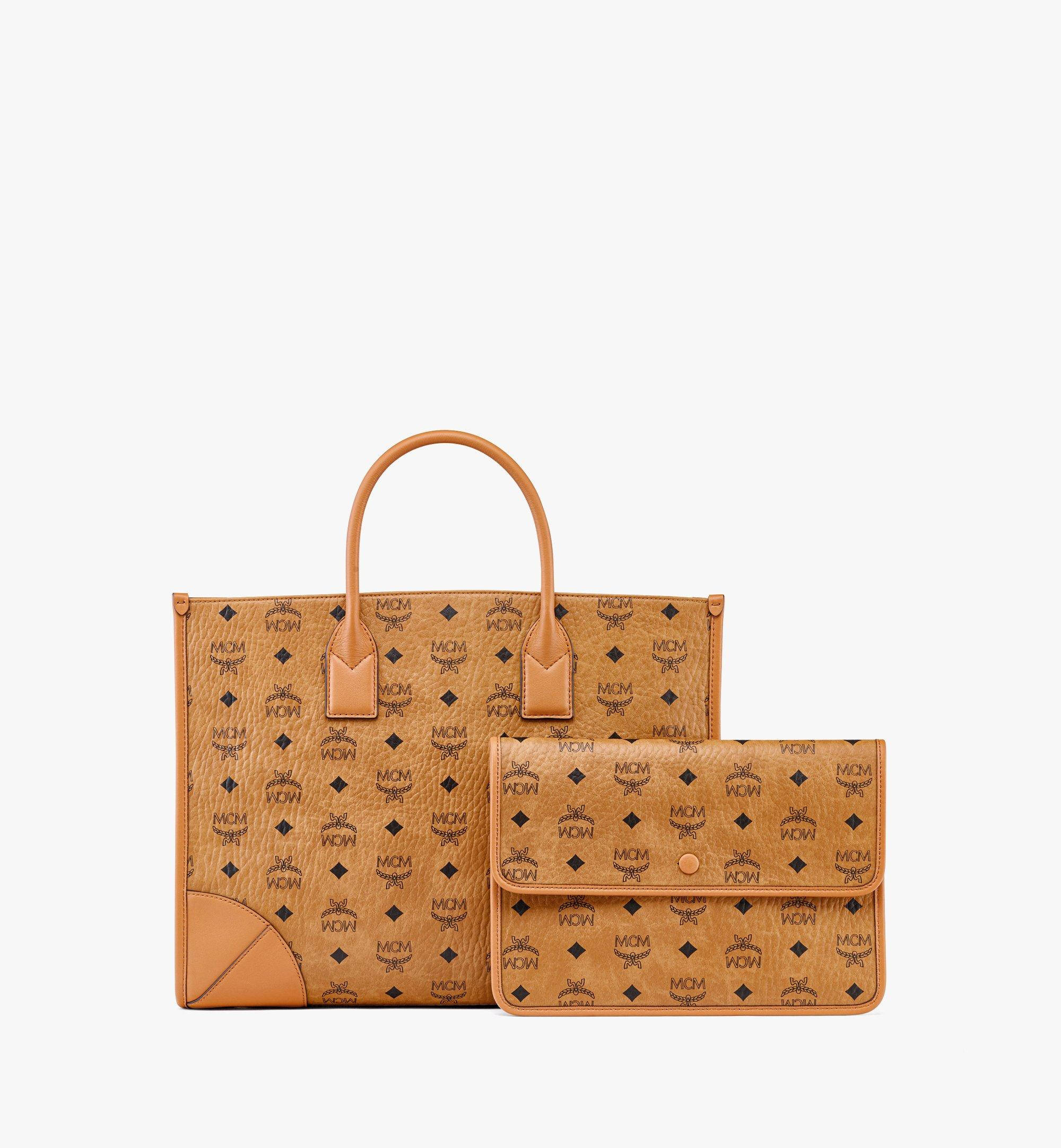 MCM, tan, repeating logo pattern, Full HD Phone Wallpaper