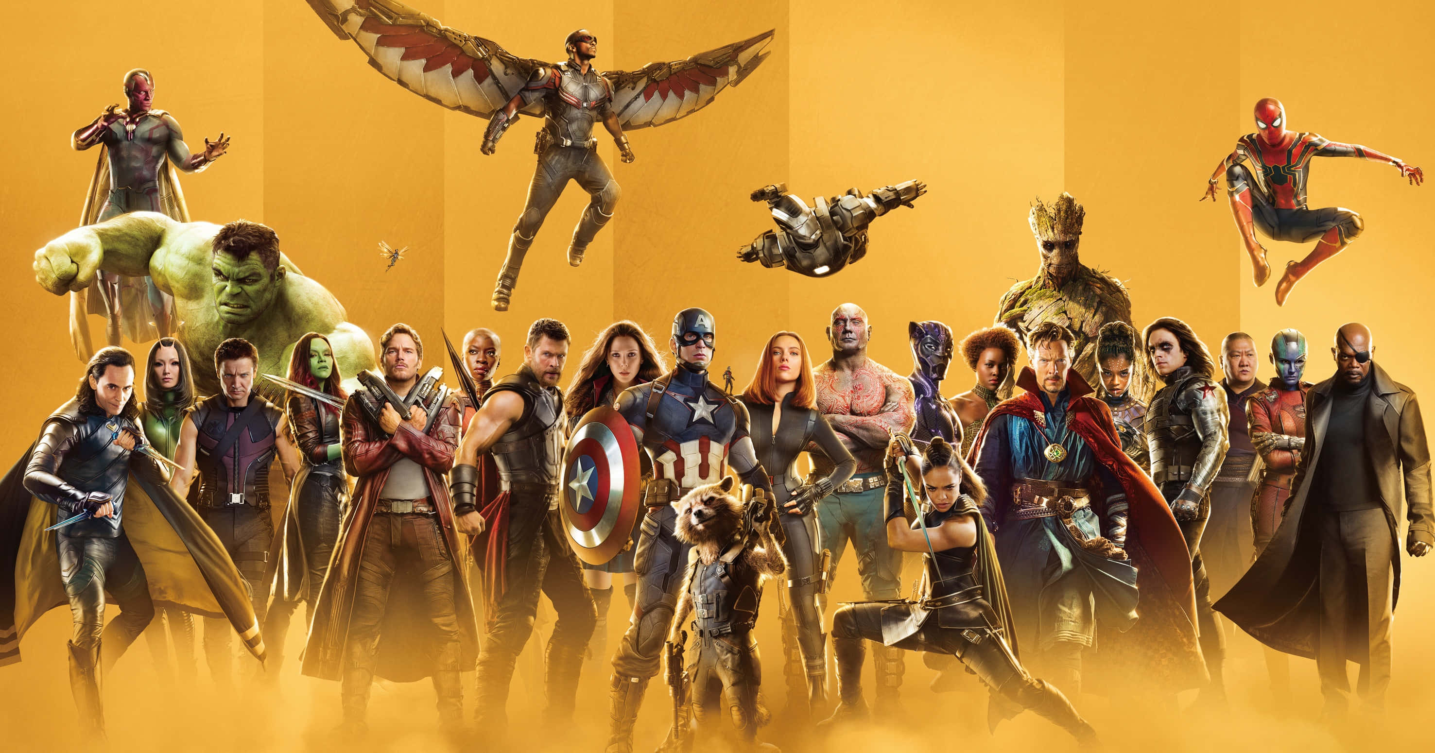 MCU Phase Four, superheroes, villains, 2K Desktop Wallpaper