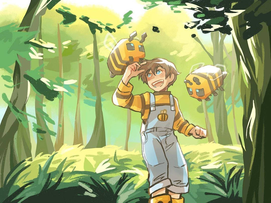 Mcyt, bees, forest, SD Desktop Wallpaper
