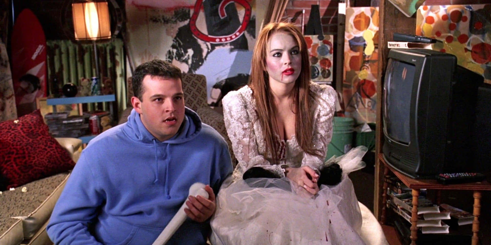 Mean Girls, 2000s classic, blue hoodie, Full HD Desktop Wallpaper