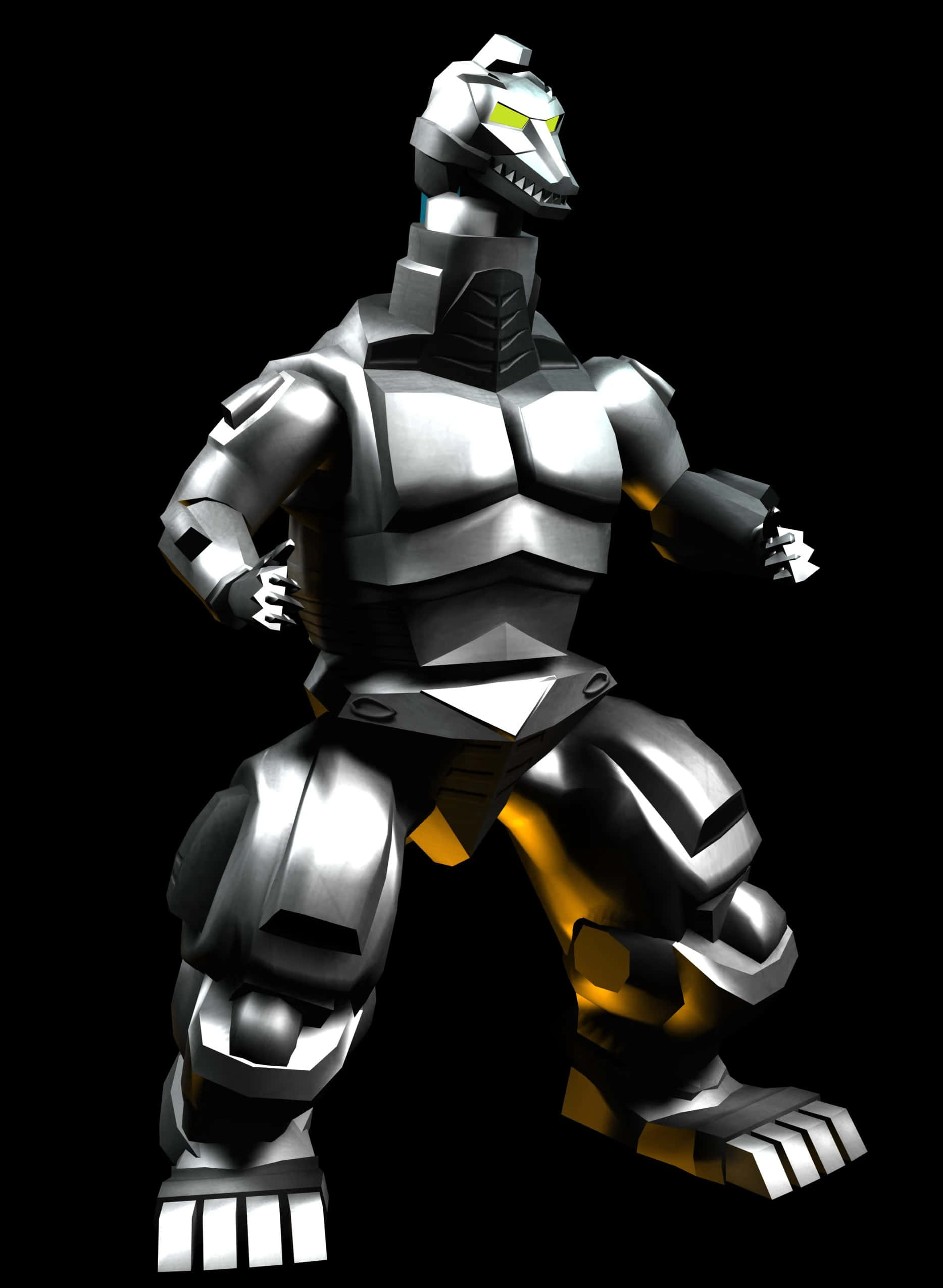 Mechagodzilla, silver, gold, Full HD Phone Wallpaper