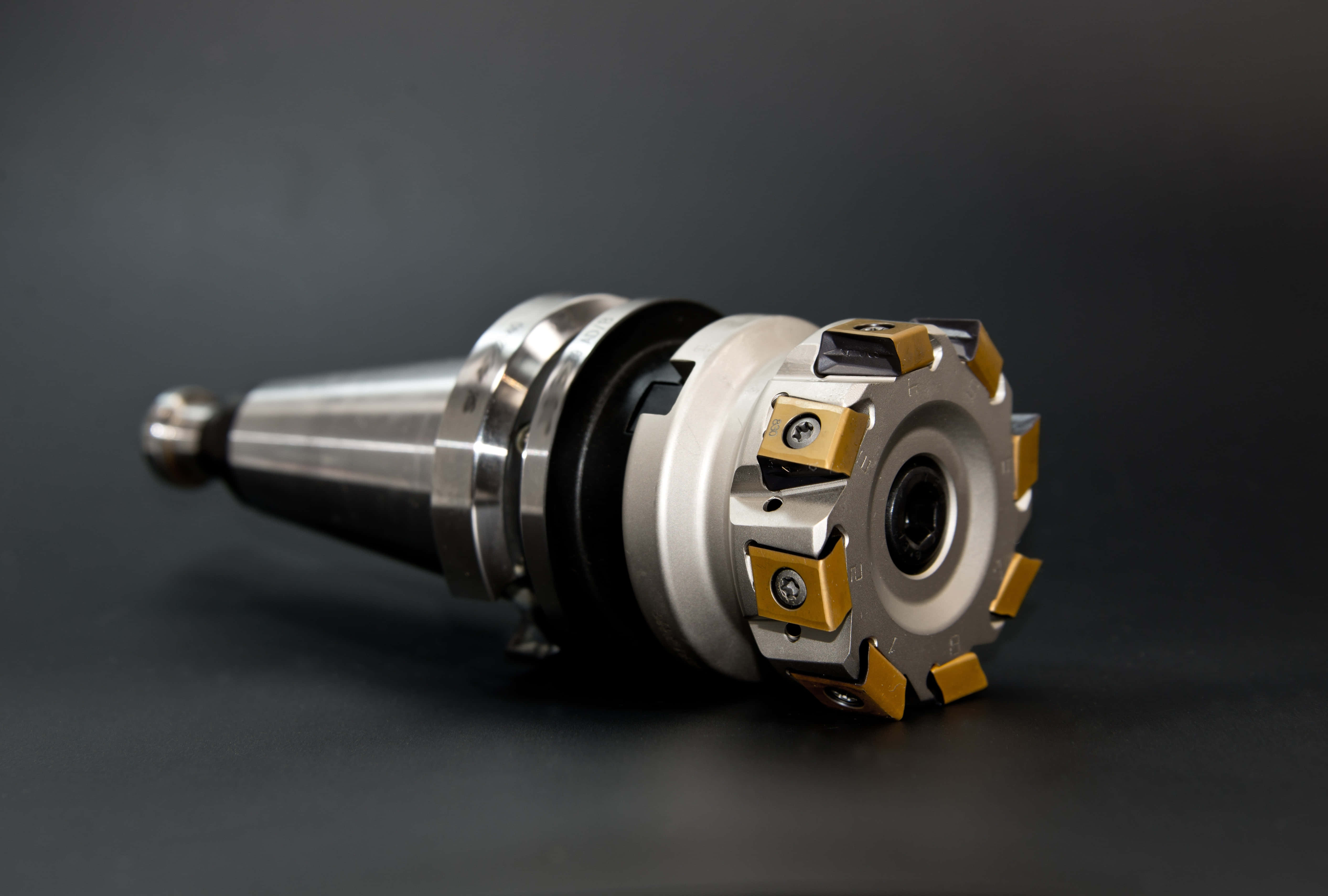 machining, gold-tipped inserts, precision-engineered metal cutting tool, 5K Desktop Wallpaper