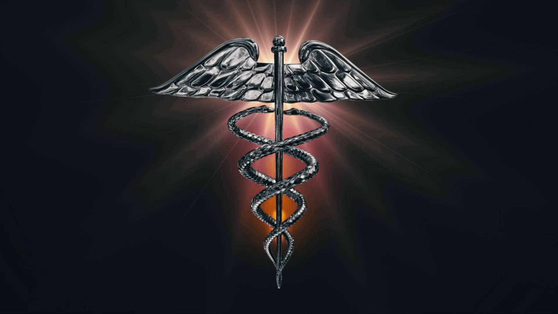 caduceus, metallic, wings, Full HD Desktop Wallpaper