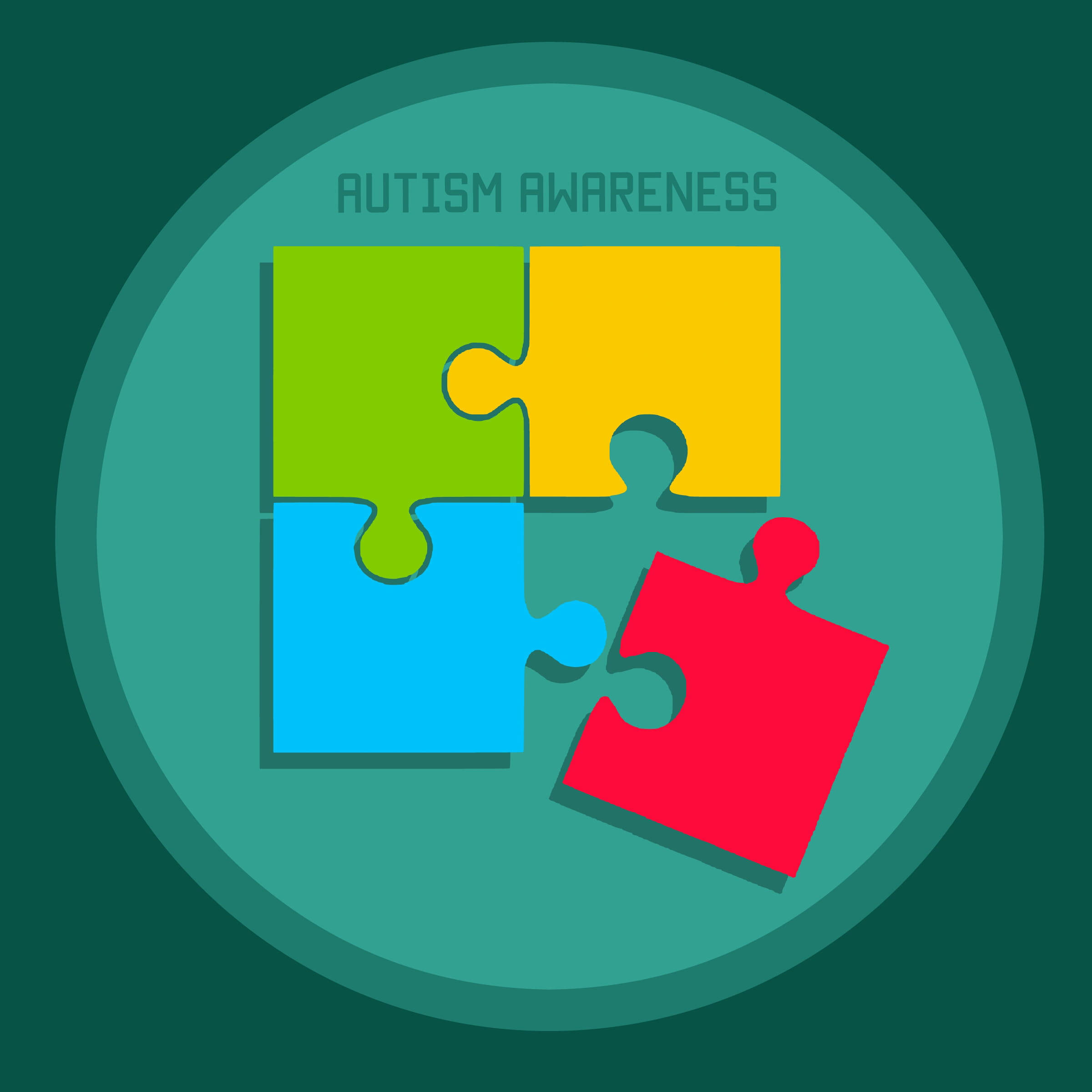 medical symbol, puzzle pieces, green, Full HD Desktop Wallpaper