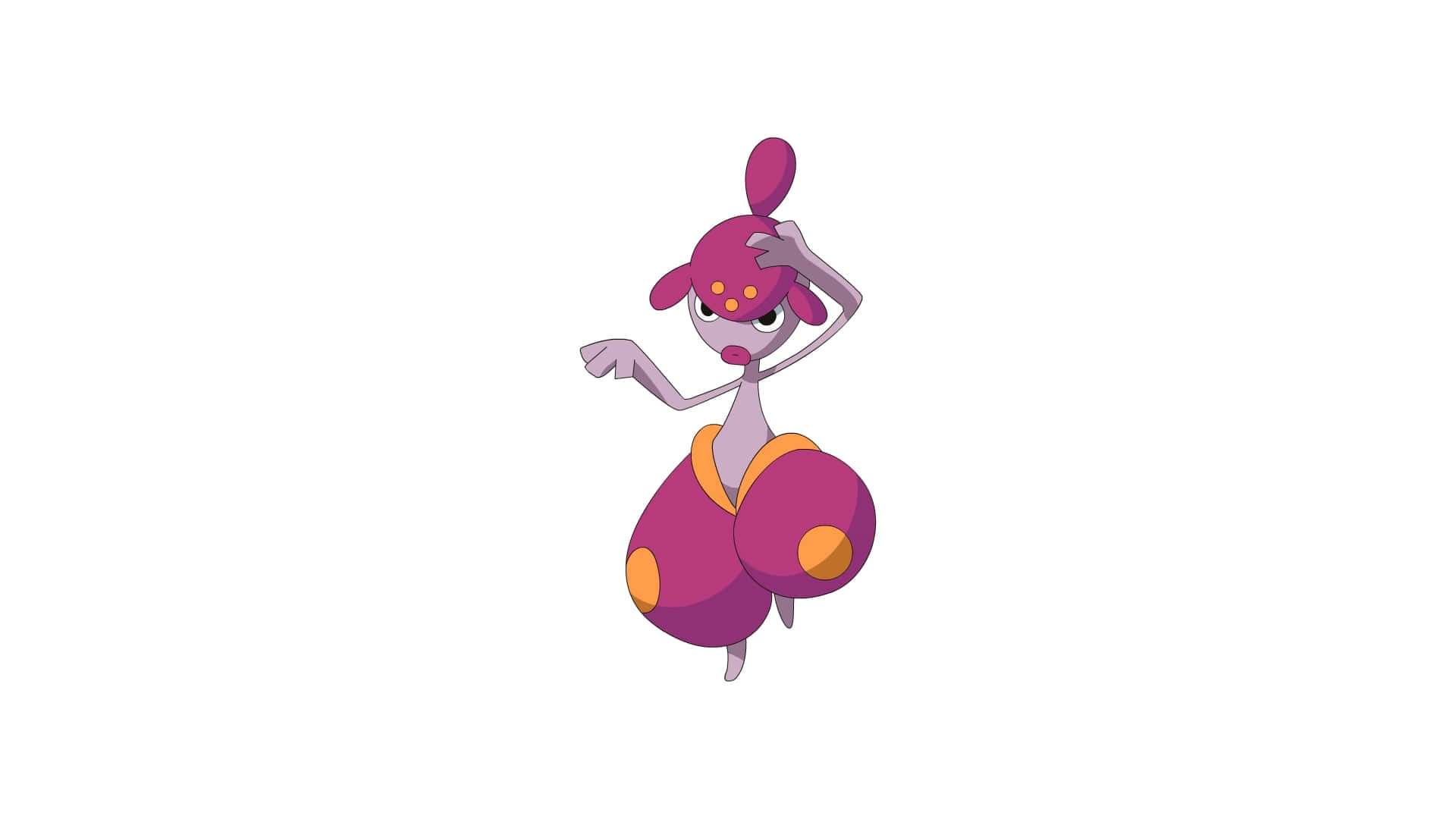 Medicham, pink, purple, Full HD Desktop Wallpaper
