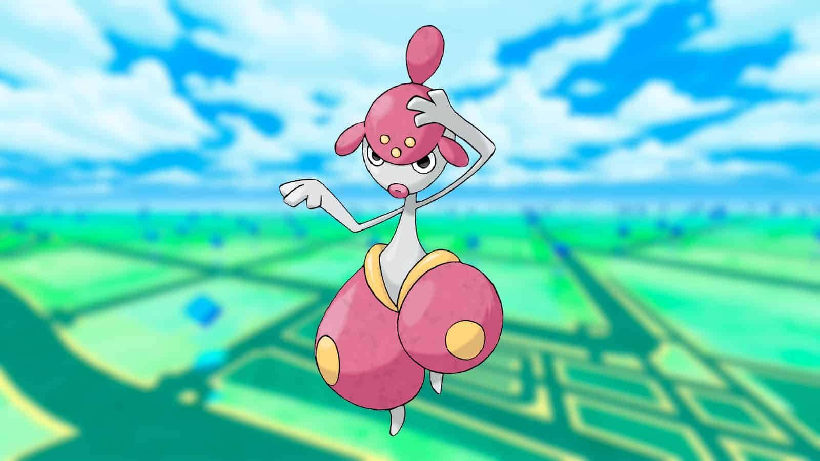 Medicham, pink, anime-style, HD Desktop Wallpaper
