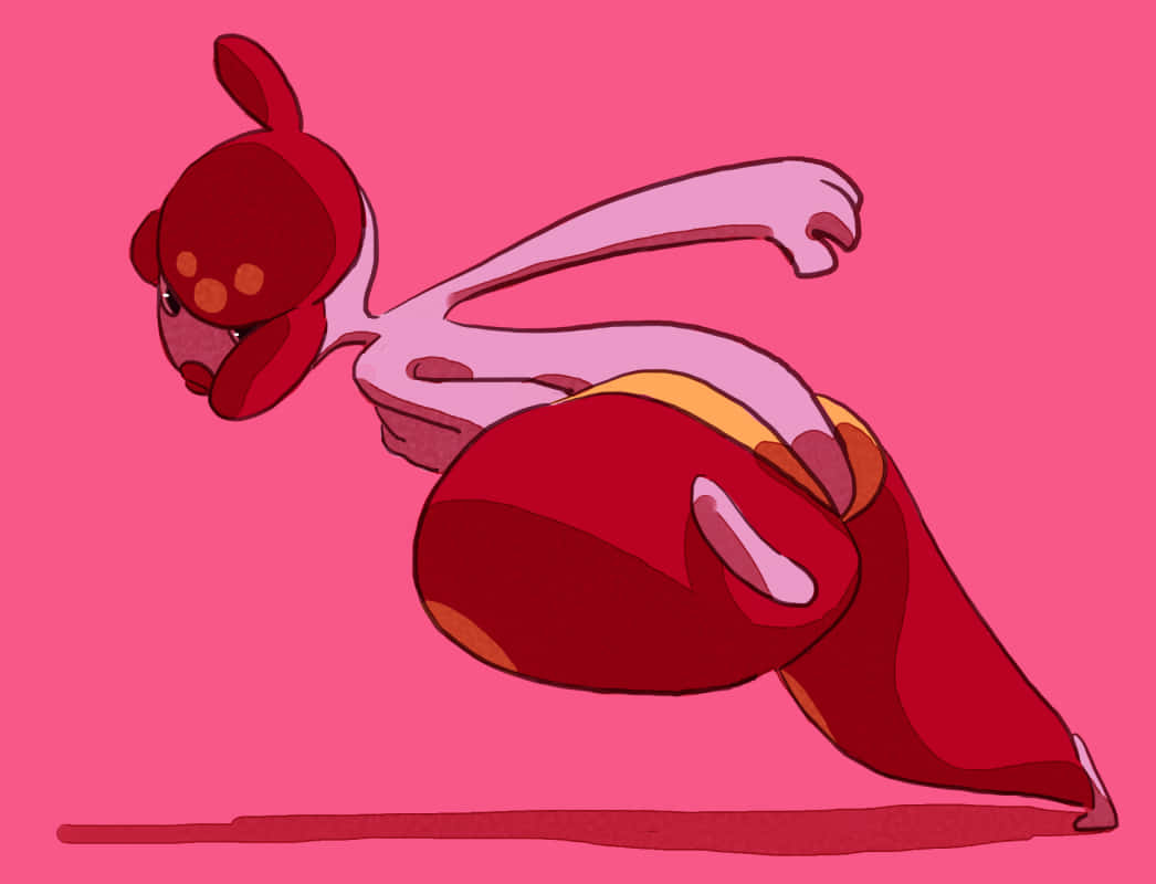 Medicham, pink toned, red cartoon character, SD Desktop Wallpaper