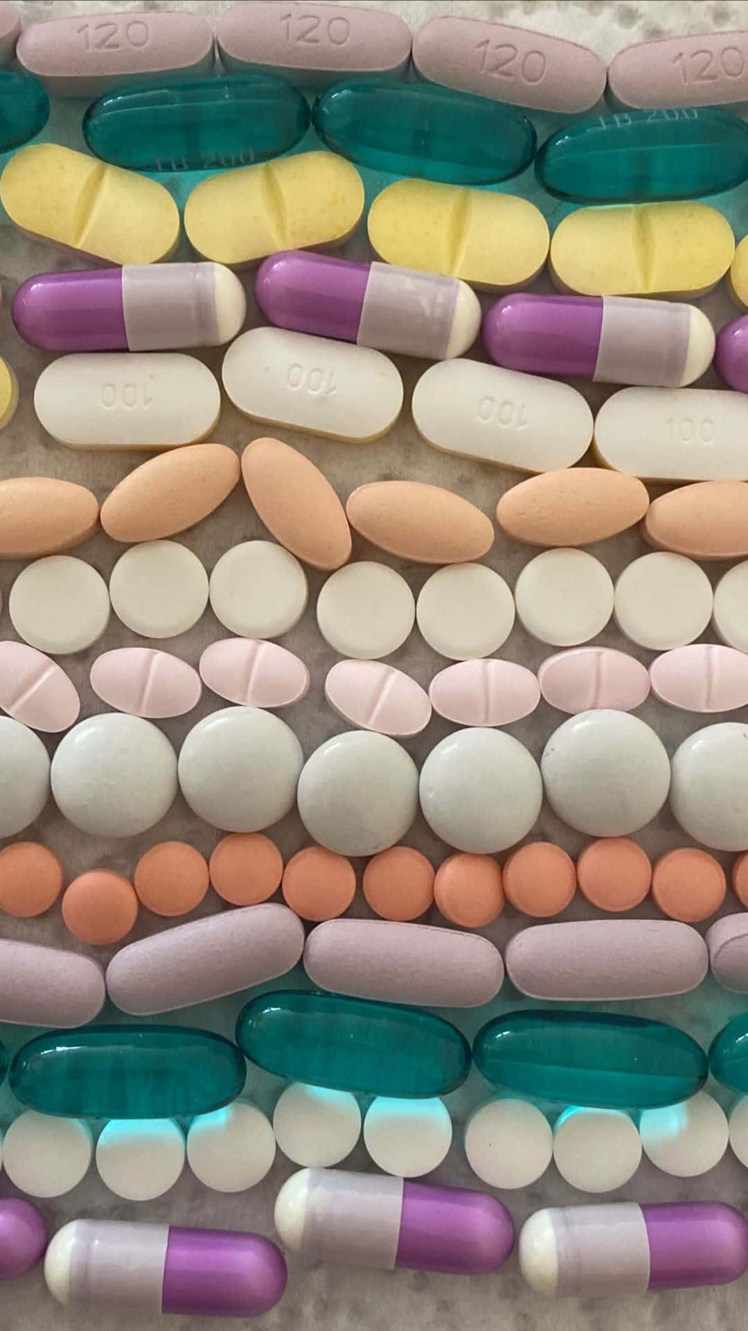 assorted medications, colorful pills, capsules, Full HD Phone Wallpaper
