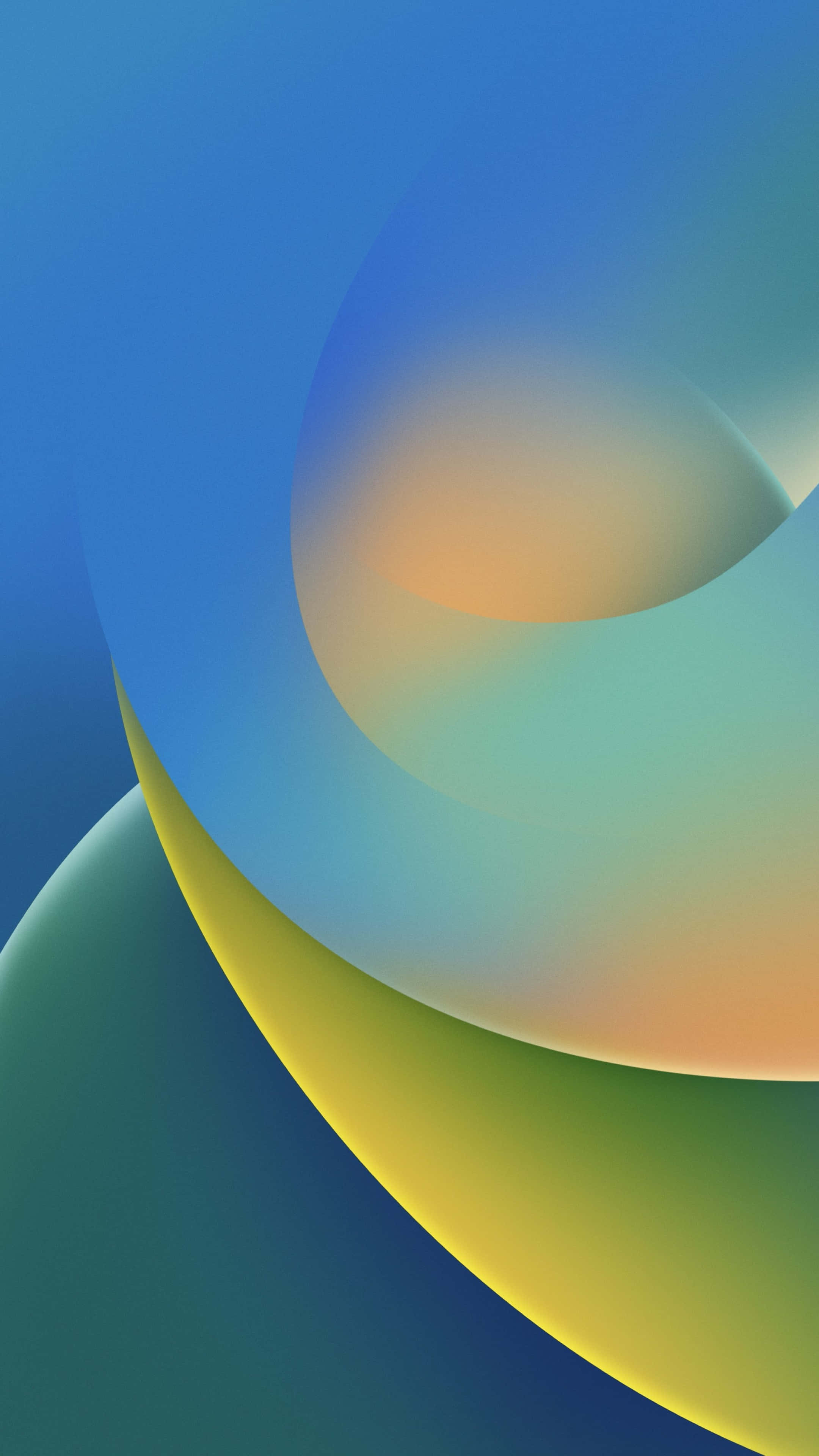 Meditation iPhone, 2160 x 3840, gradient blues, 4K Phone Wallpaper