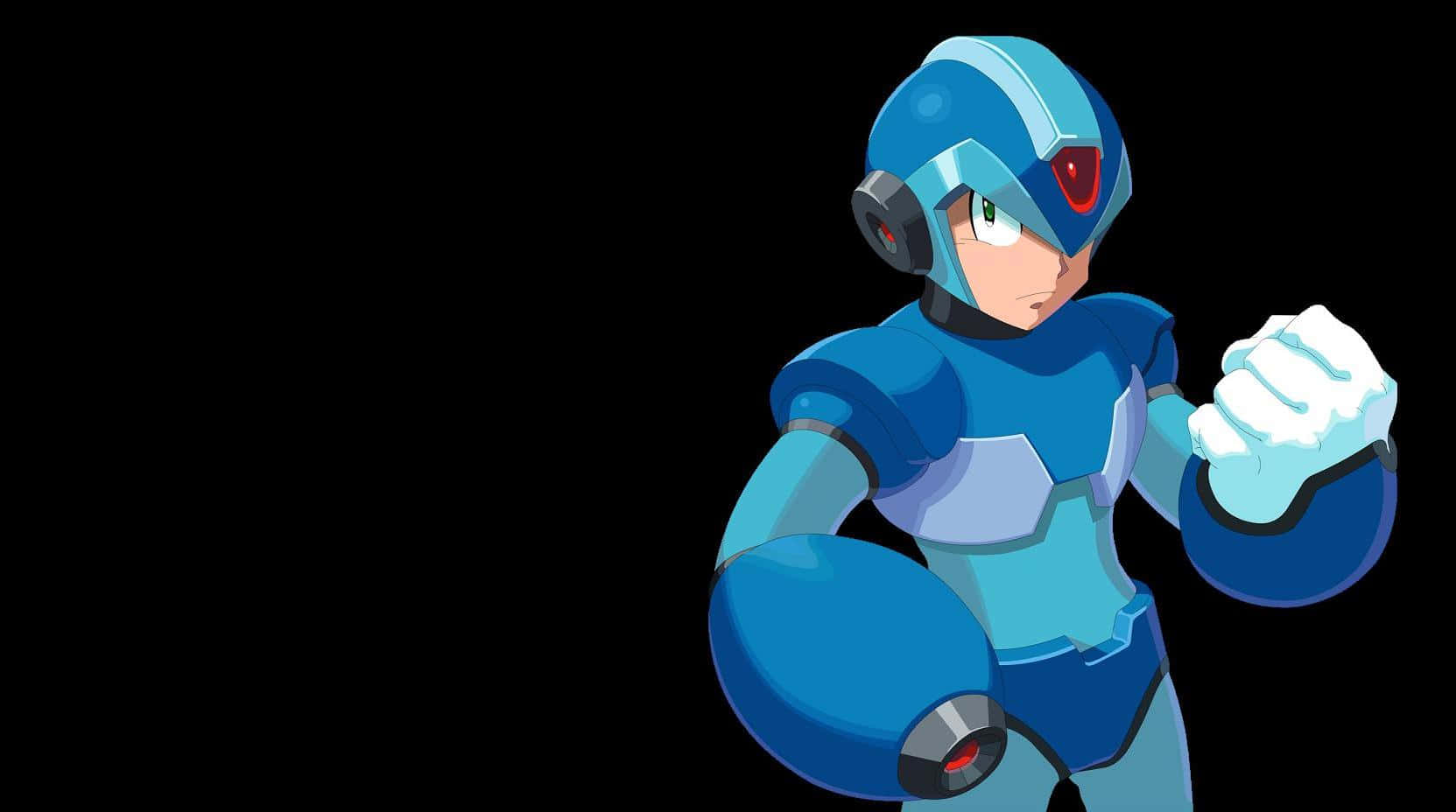Mega Man, Mega Man X, blue armored anime hero, HD Desktop Wallpaper