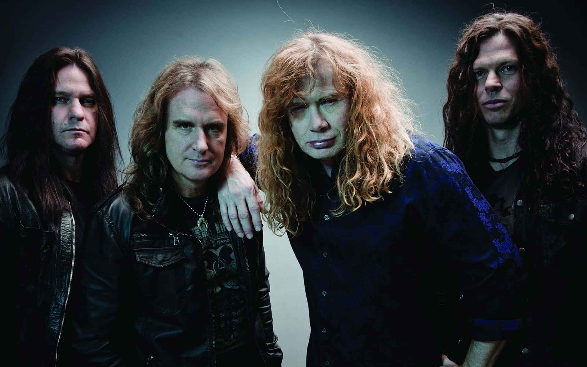 Megadeth, band portrait, long-haired metal musicians, Full HD Desktop Wallpaper