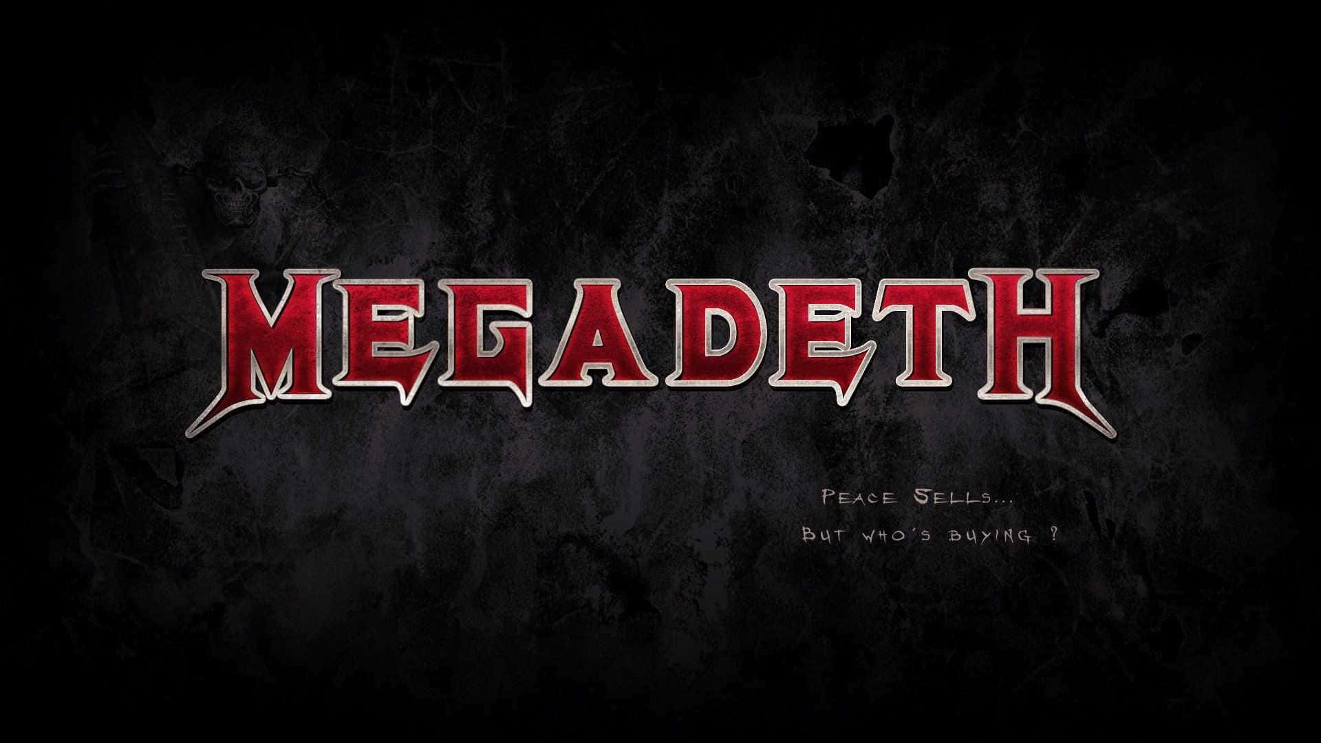 Megadeth, red metallic, jagged edges, Full HD Desktop Wallpaper
