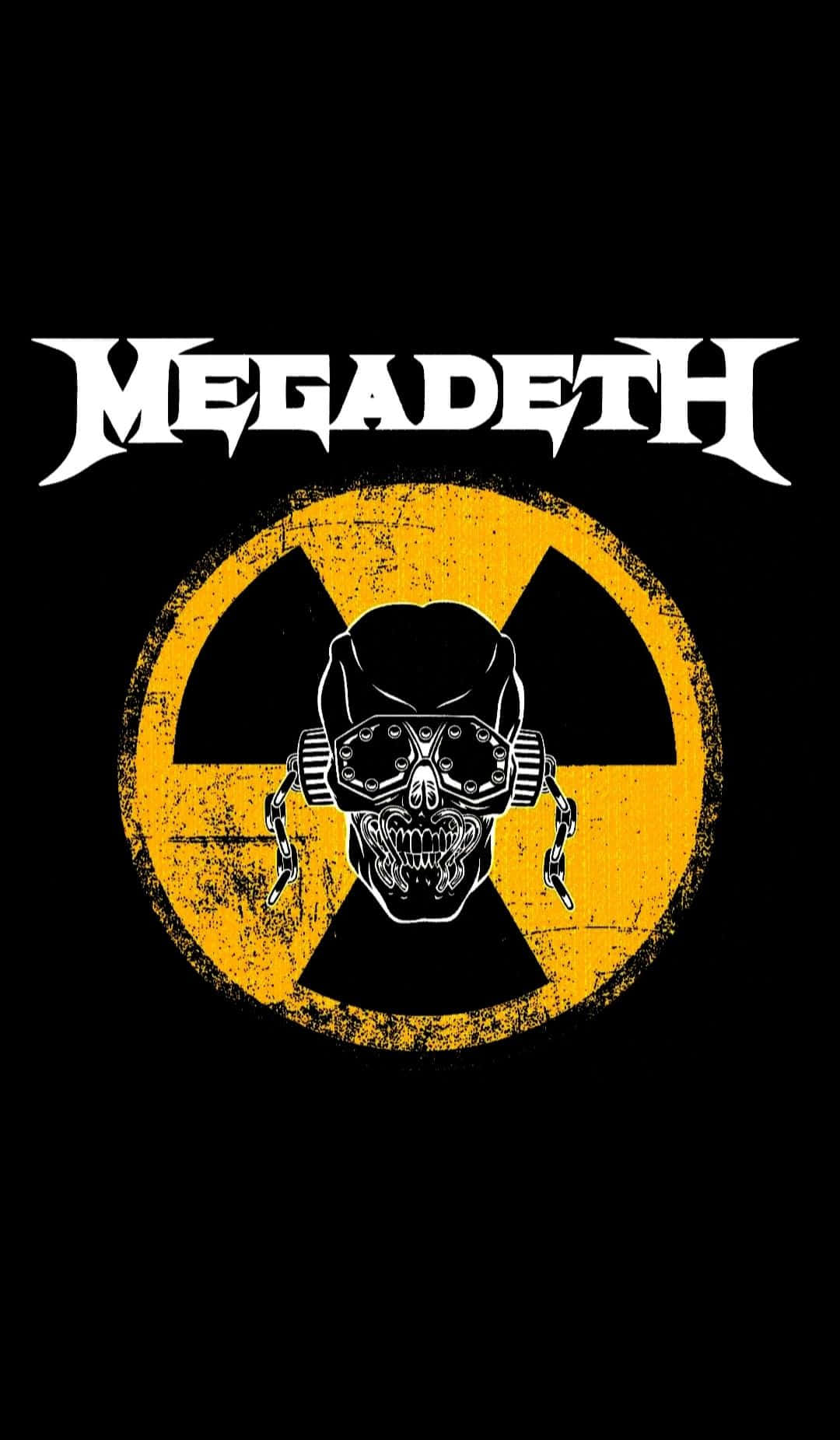 Megadeth, skull, radiation symbol, HD Phone Wallpaper