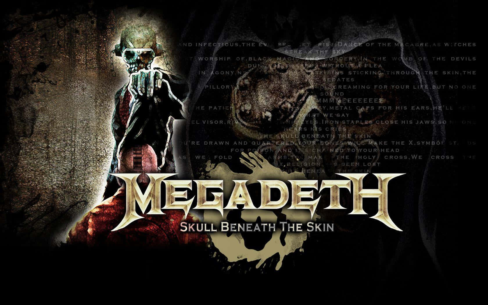 Megadeth, skull beneath the skin, skeletal figure, HD Desktop Wallpaper
