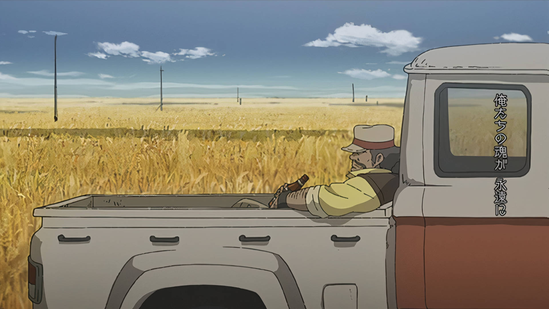Megalo Box, opening scene, anime man, Full HD Desktop Wallpaper