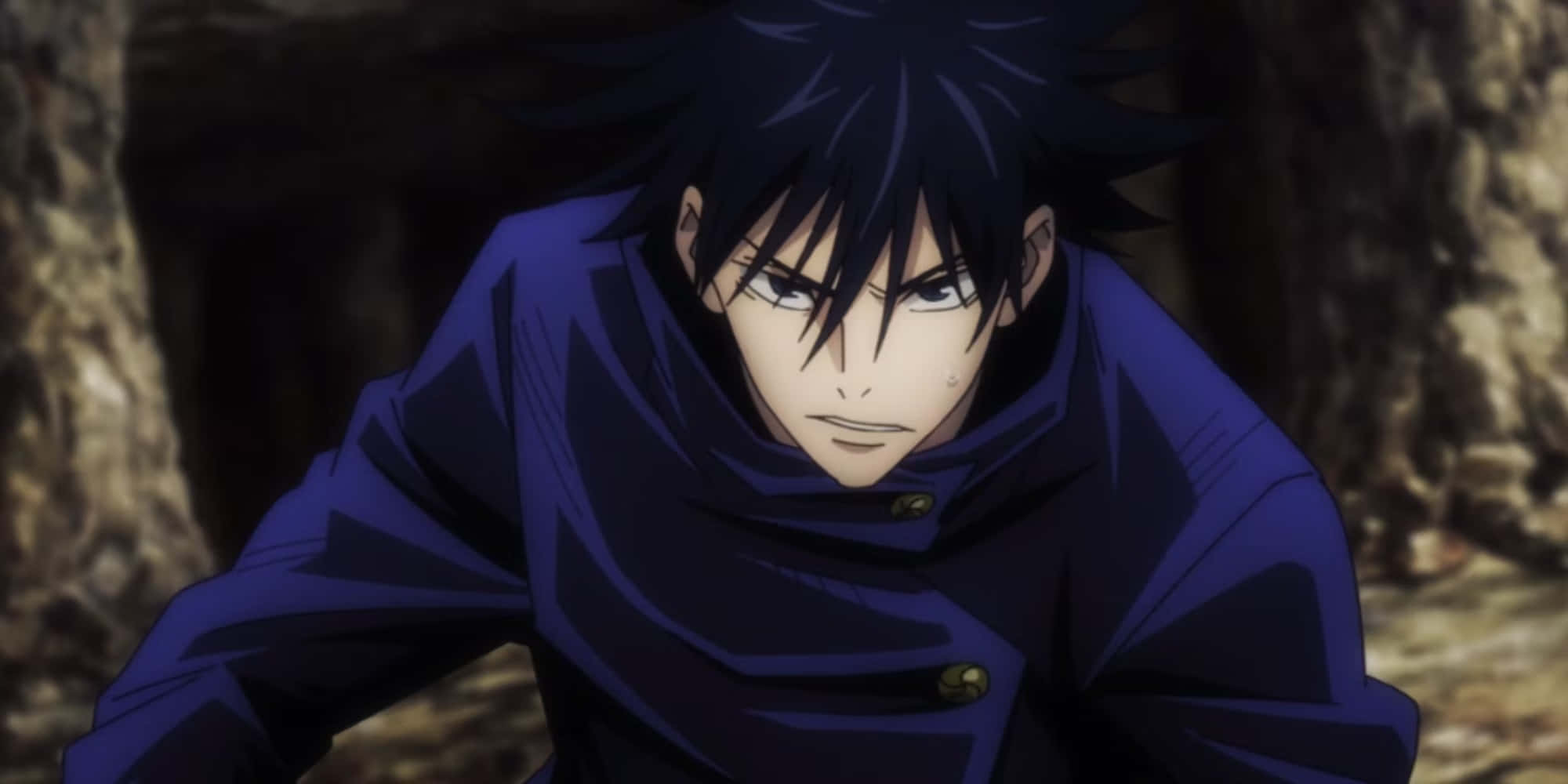 Megumi Fushiguro, spiky black hair, intense eyes, Full HD Desktop Wallpaper