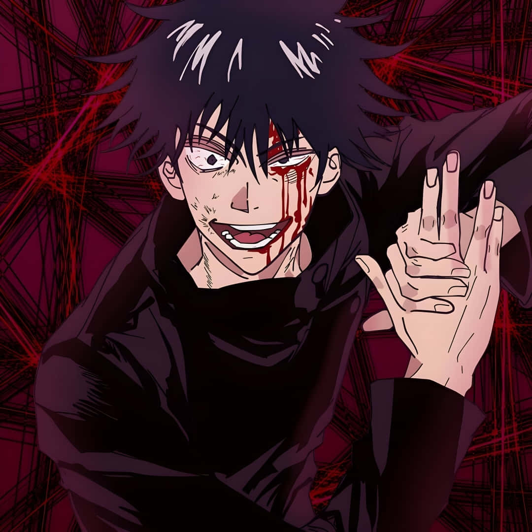 Megumi Fushiguro, battle stance, spiky black hair, SD Desktop Wallpaper