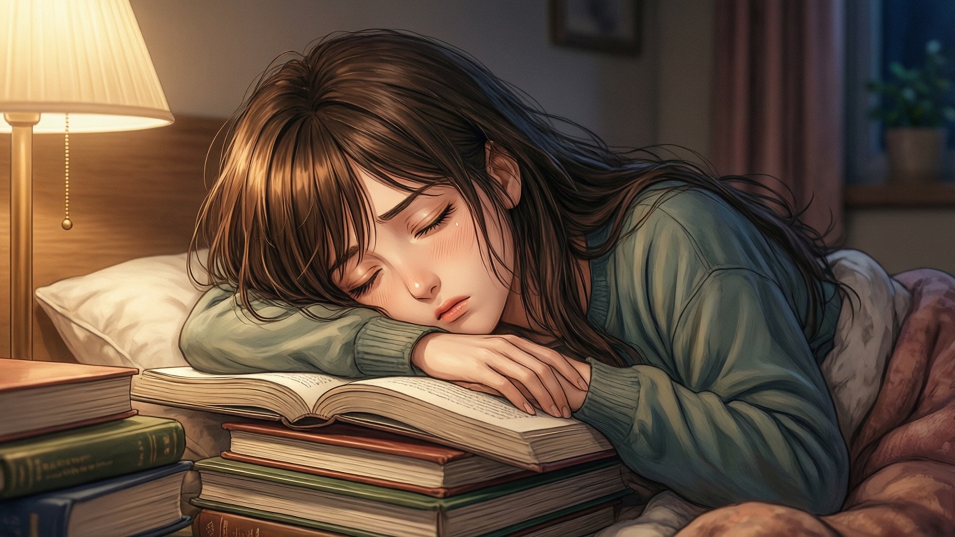 Megumi Tadokoro, cookbooks, tired yet cozy, Full HD Desktop Wallpaper