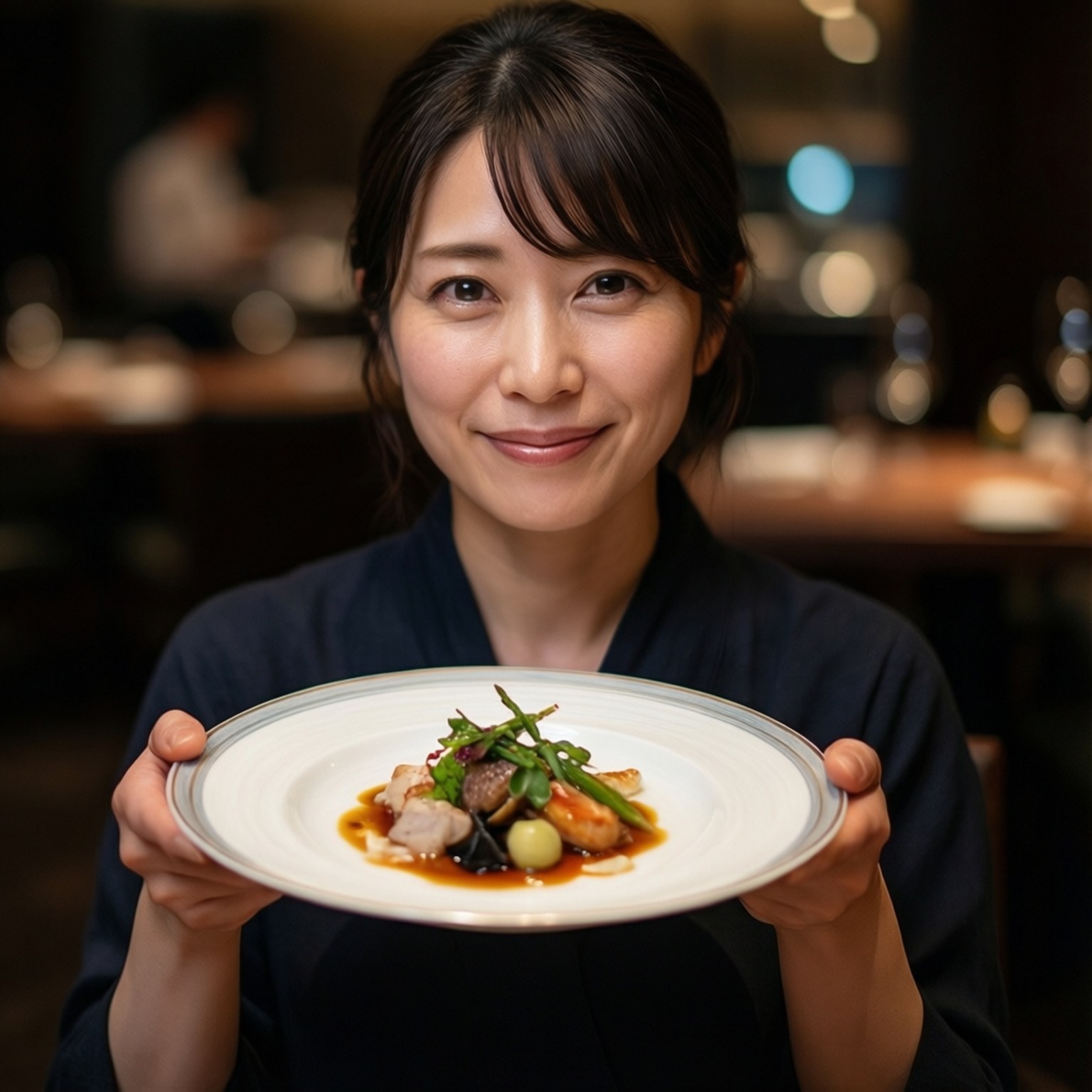 Megumi Tadokoro, gourmet dish, elegance, HD Desktop Wallpaper
