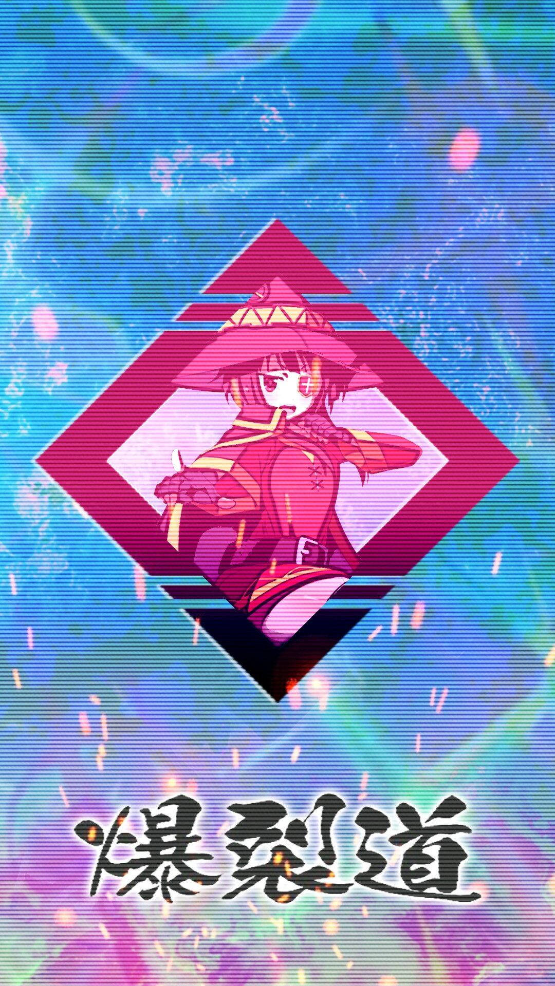 Megumin, red outfit, hat, Full HD Phone Wallpaper