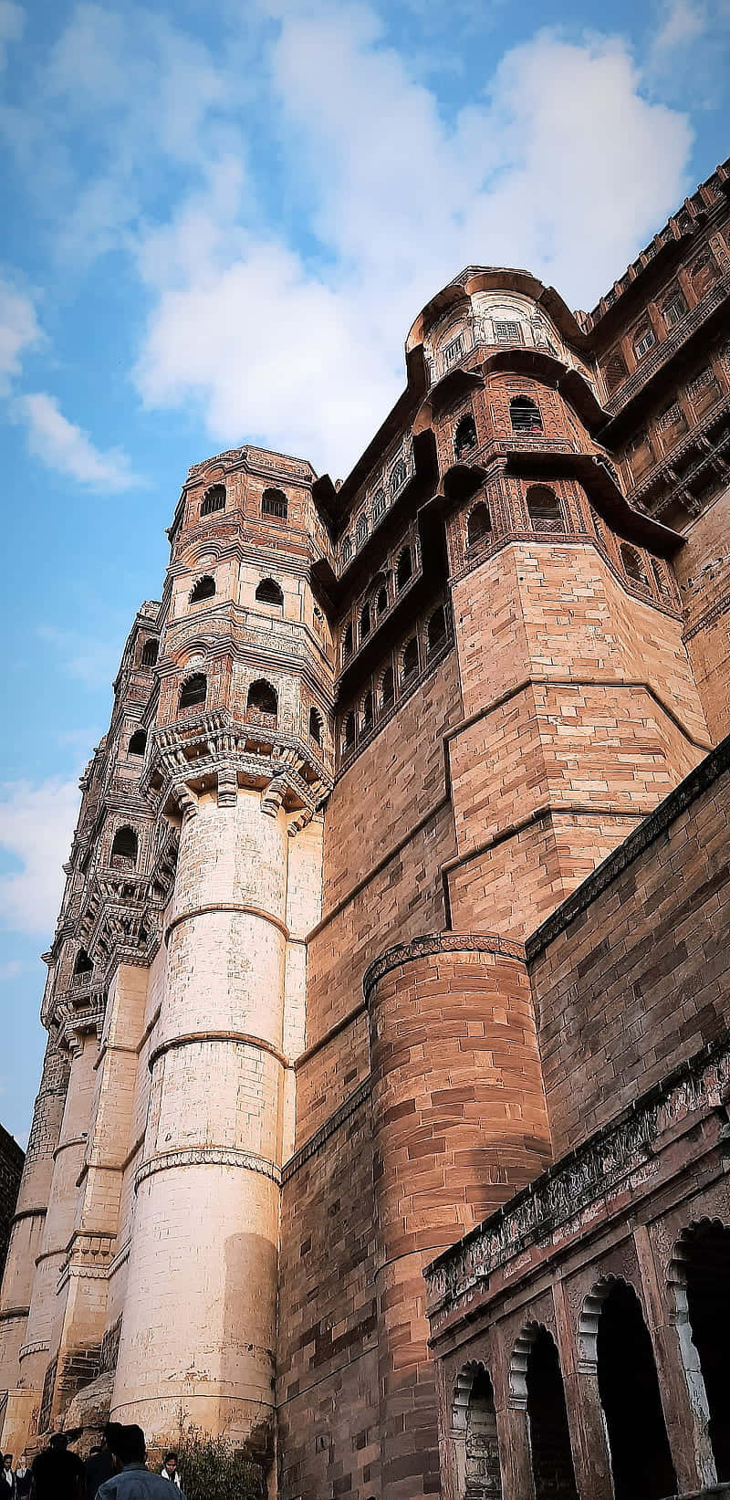 Mehrangarh Fort, tall iPhone, intricate stone towers, HD Phone Wallpaper