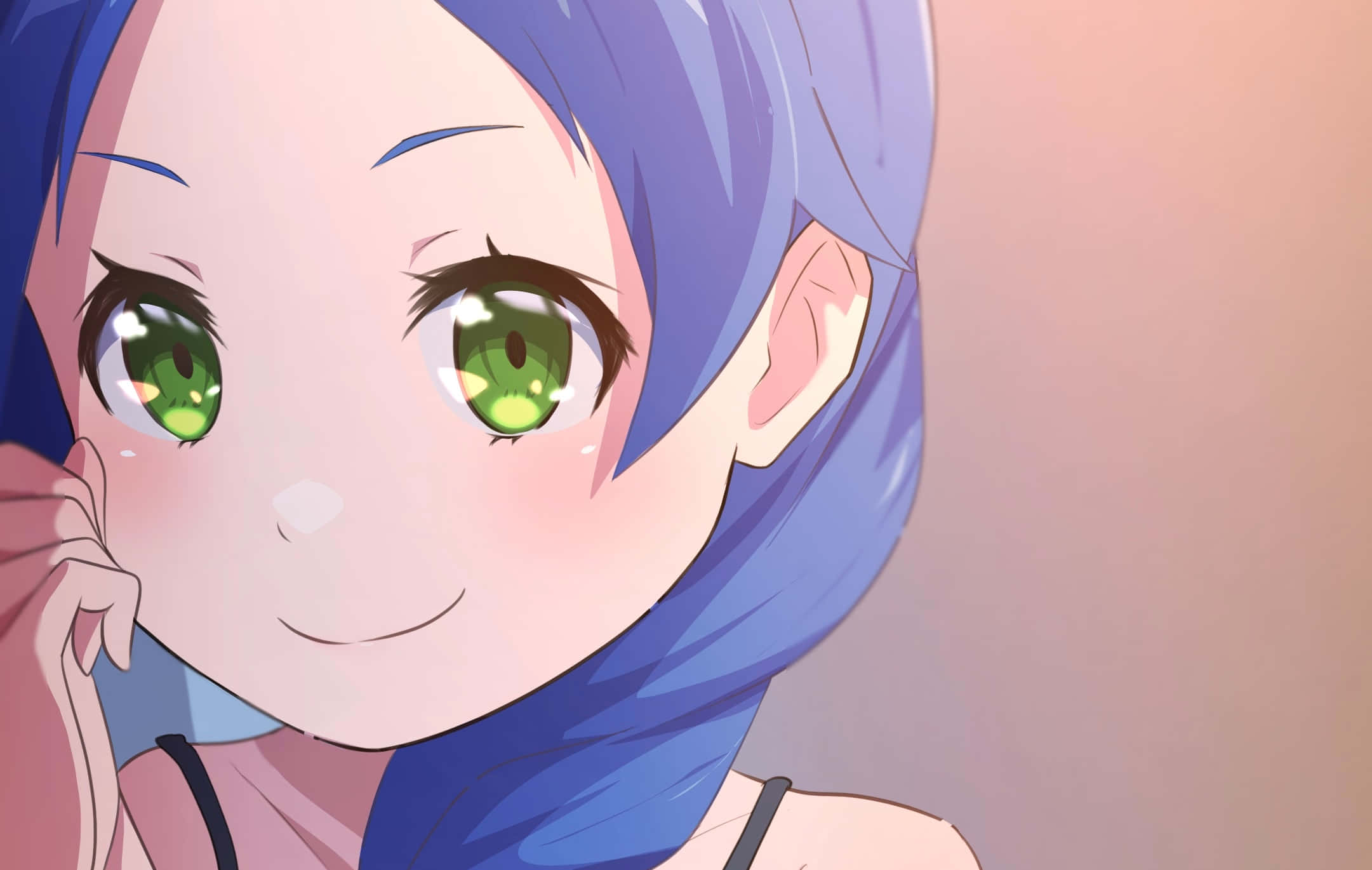 Meili Portroute, evening, anime girl, Full HD Desktop Wallpaper