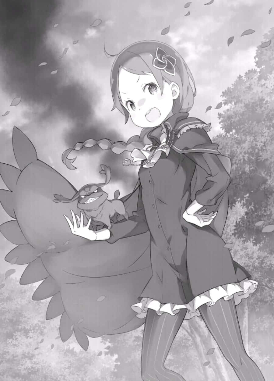 Meili Portroute, anime girl, frilly dress, SD Phone Wallpaper