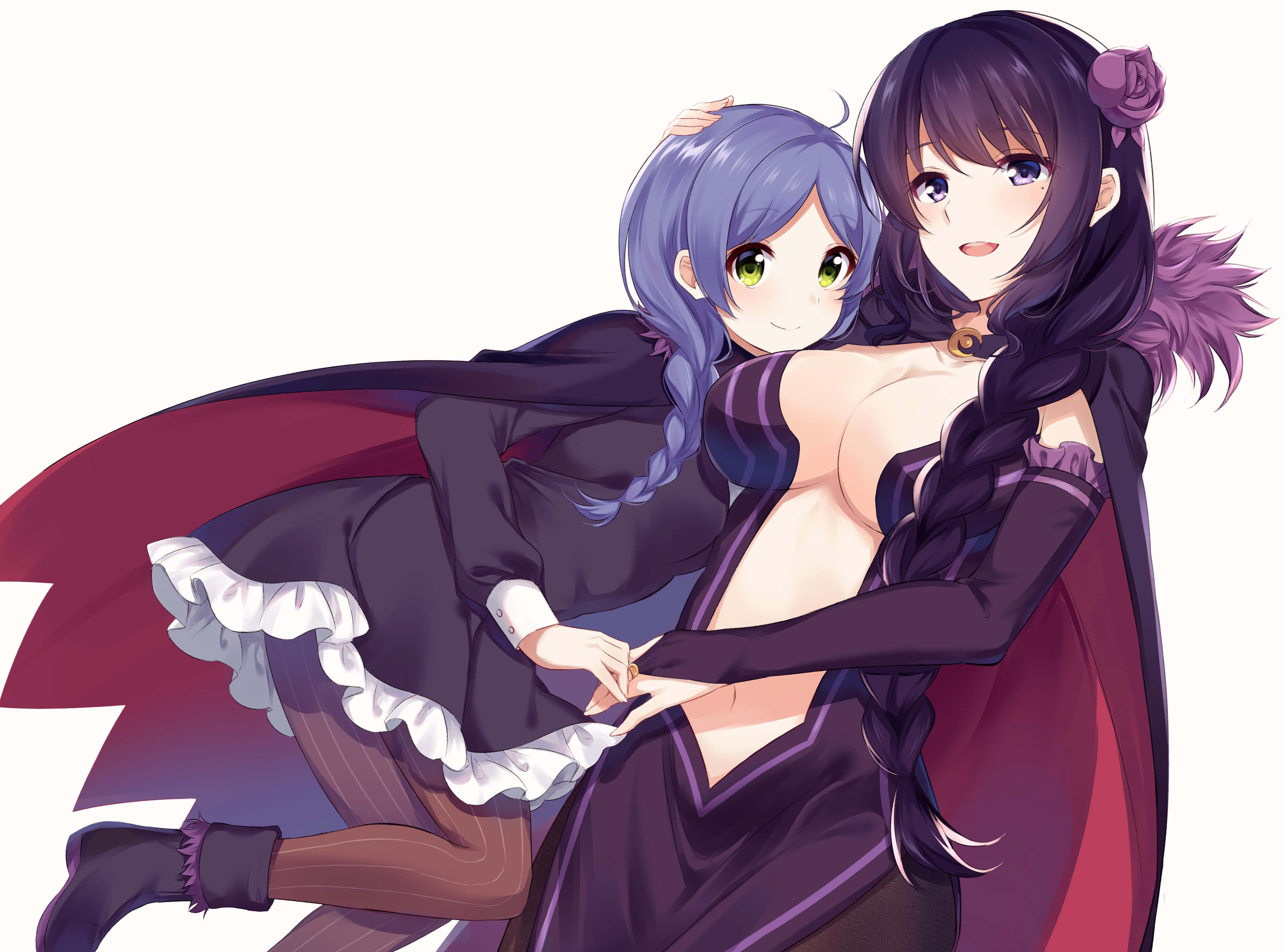 Meili Portroute, anime girls, dark gothic dresses, 2K Desktop Wallpaper