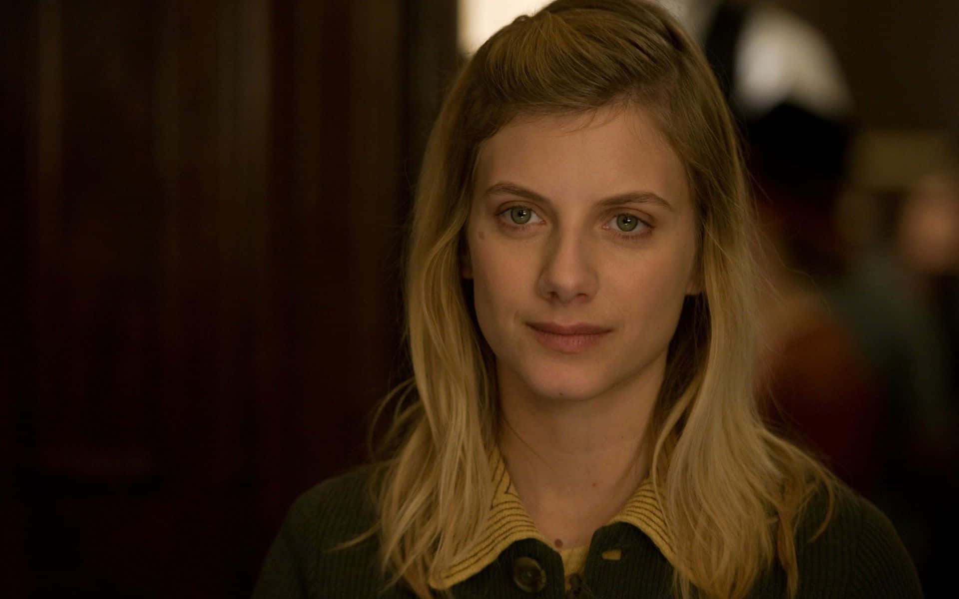 Mélanie Laurent, blonde hair, green eyes, Full HD Desktop Wallpaper