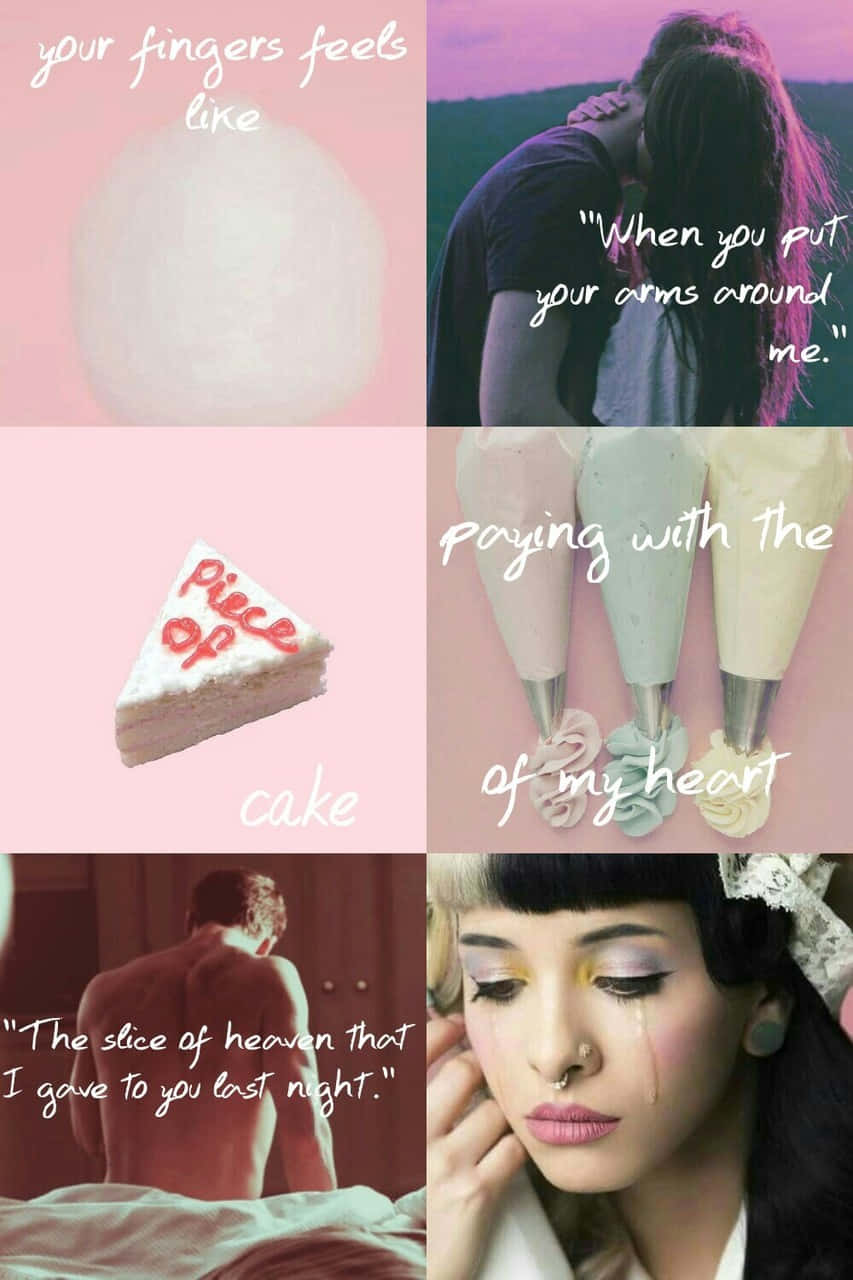 Melanie Martinez, pastel tones, poetic text overlays, HD Phone Wallpaper