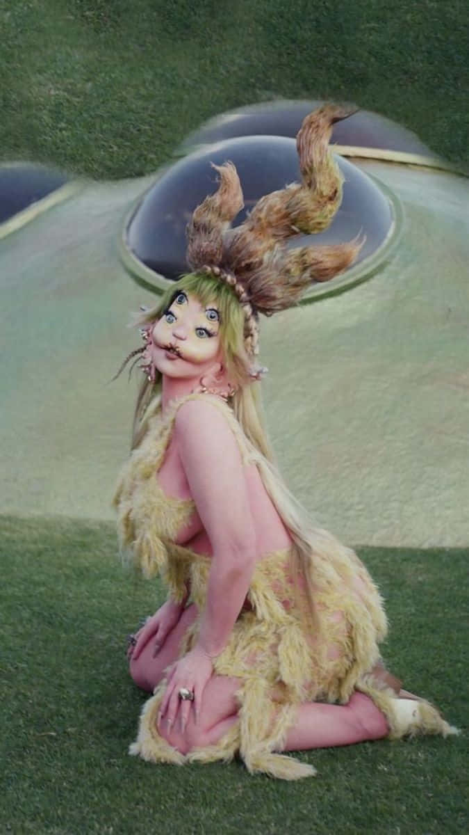 Melanie Martinez, fantasy portal, long blonde hair, SD Phone Wallpaper