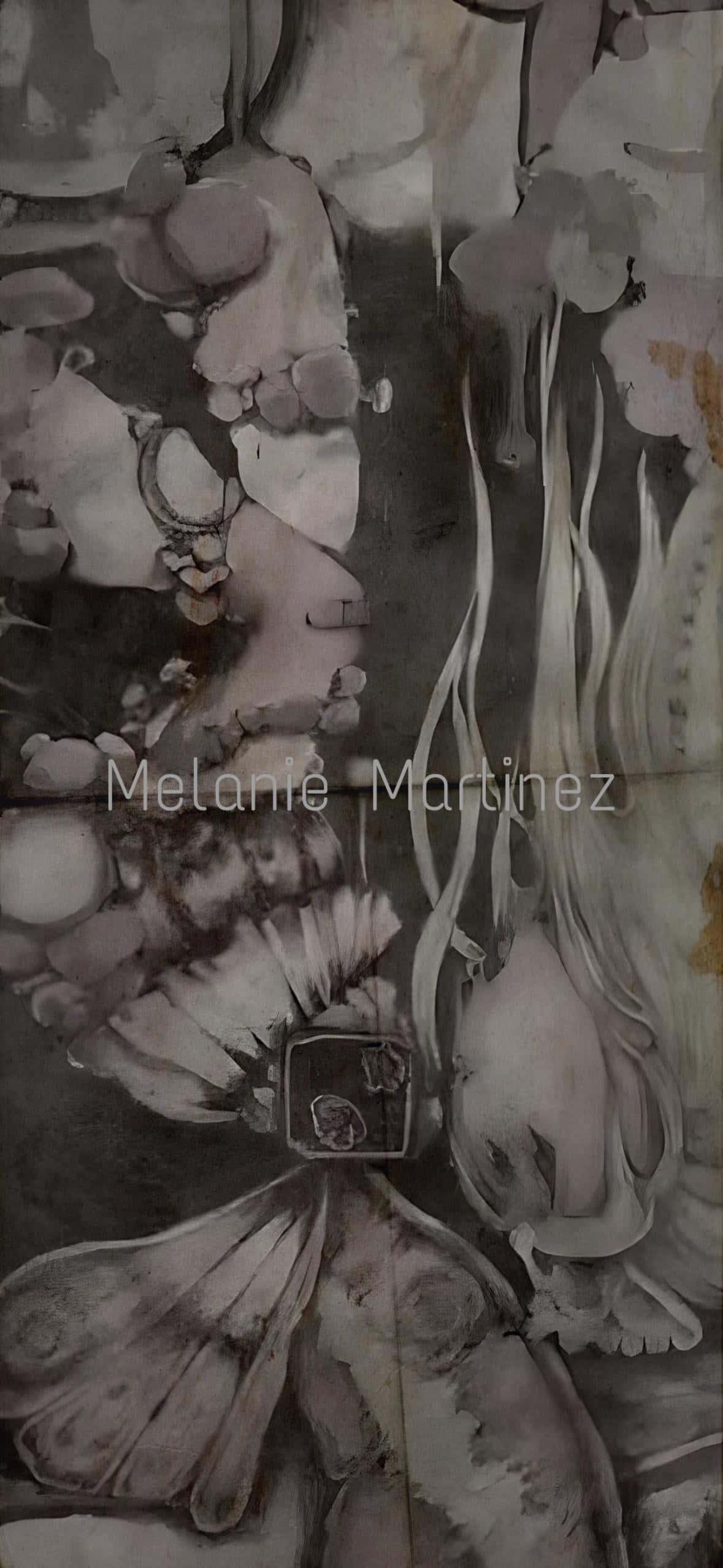 Melanie Martinez, artistic portrait, abstract monochromatic painting, Full HD Phone Wallpaper