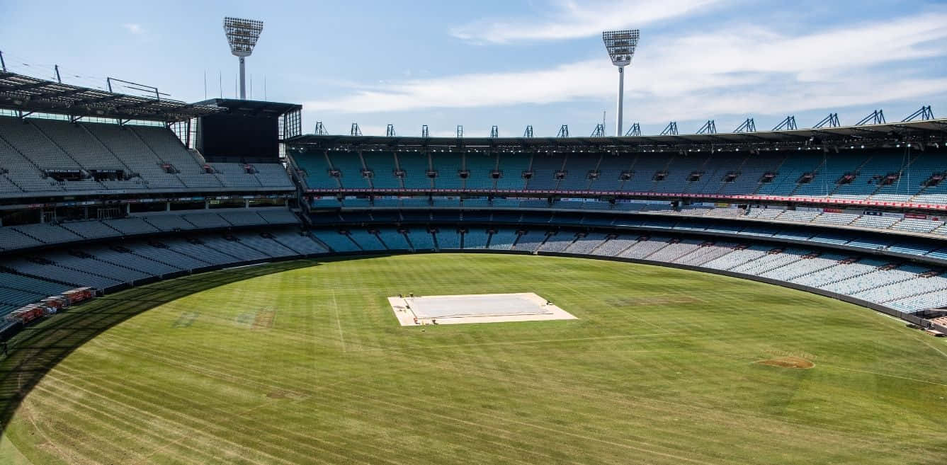 Melbourne Cricket Ground, empty stadium, aerial view, HD Desktop Wallpaper