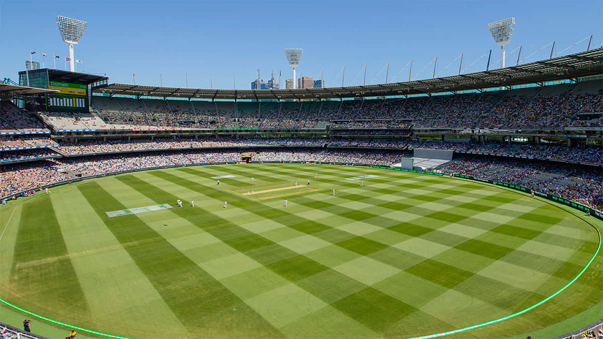 Melbourne Cricket Ground, cricket stadium, vibrant green field, SD Desktop Wallpaper