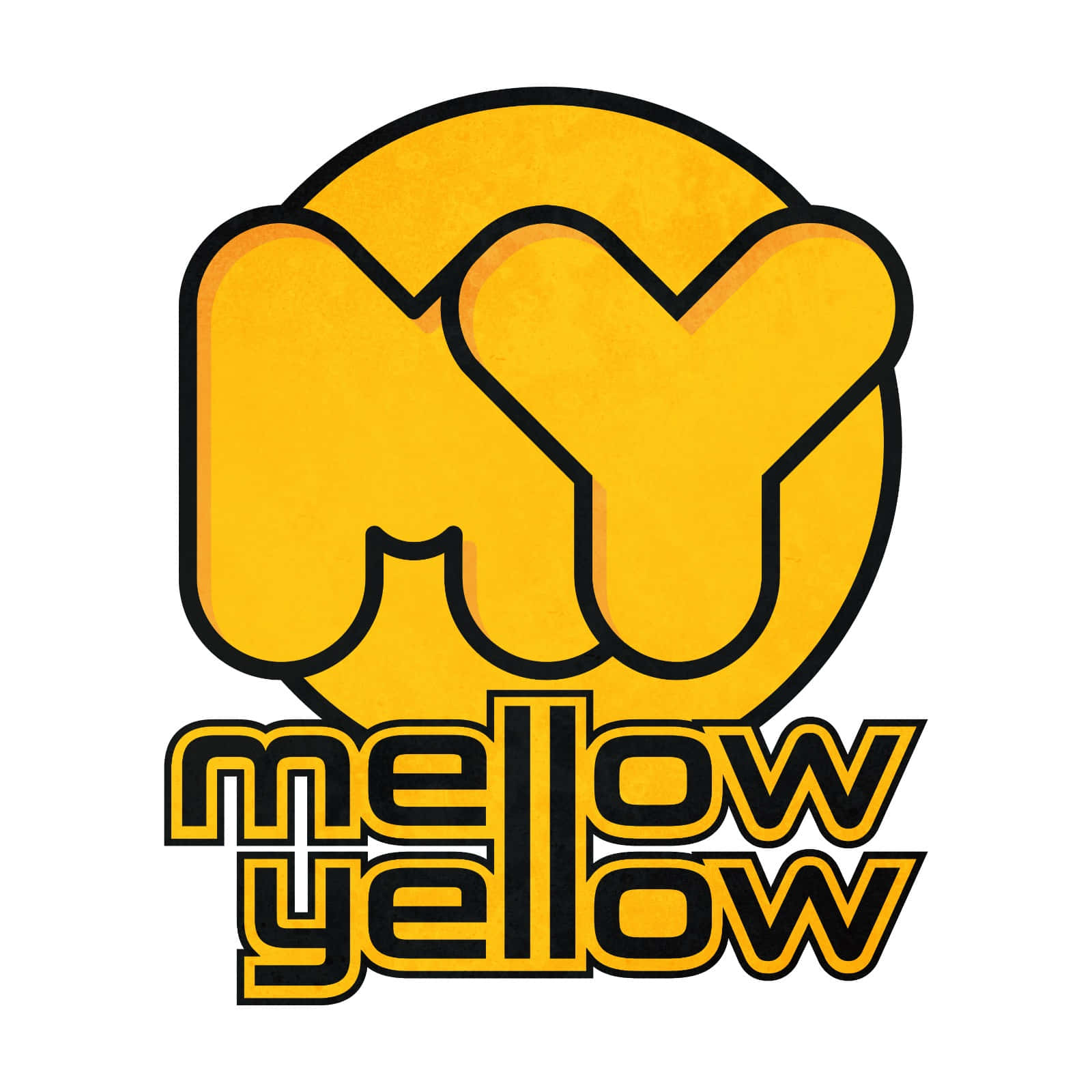 Mellow Yellow, MY, retro font, HD Desktop Wallpaper