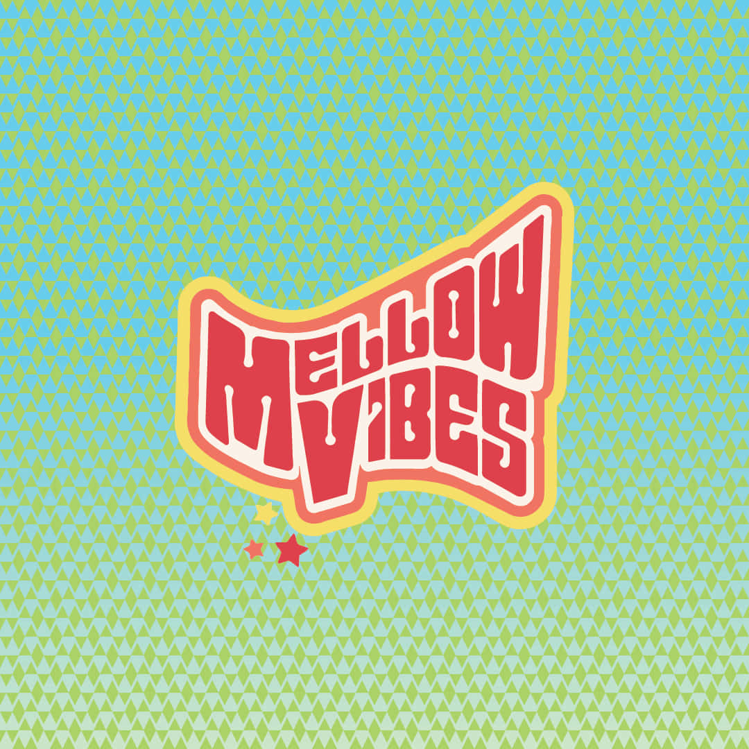 Mellow Vibes, teal, lime green, SD Desktop Wallpaper