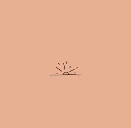 peach pink gradient, sun rising over a horizon, solid peach background, SD Desktop Wallpaper