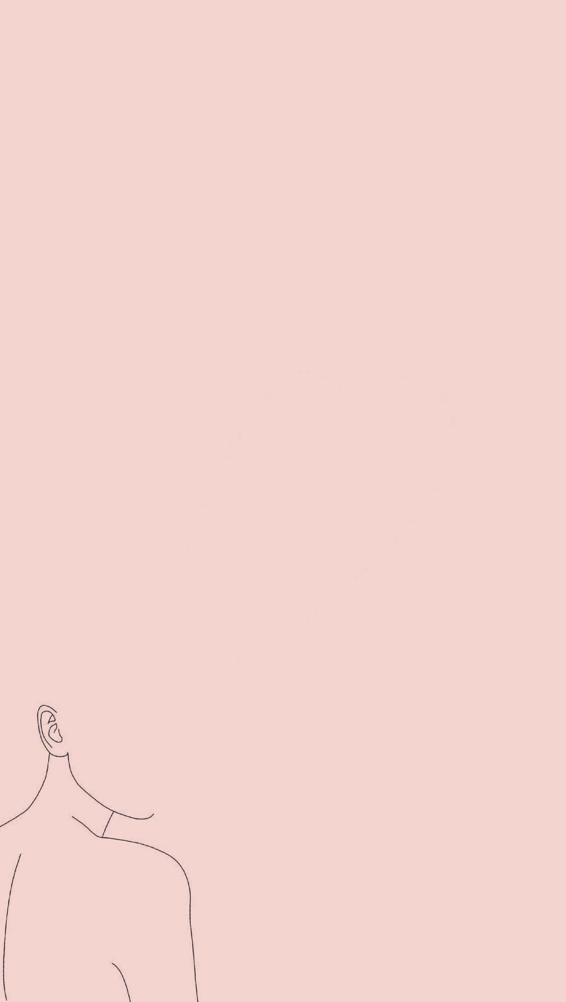 minimalist, pink, blush pink, Full HD Phone Wallpaper